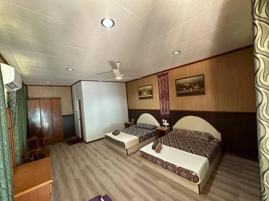 Bed in Mama's Chalet Pulau Perhentian Besar