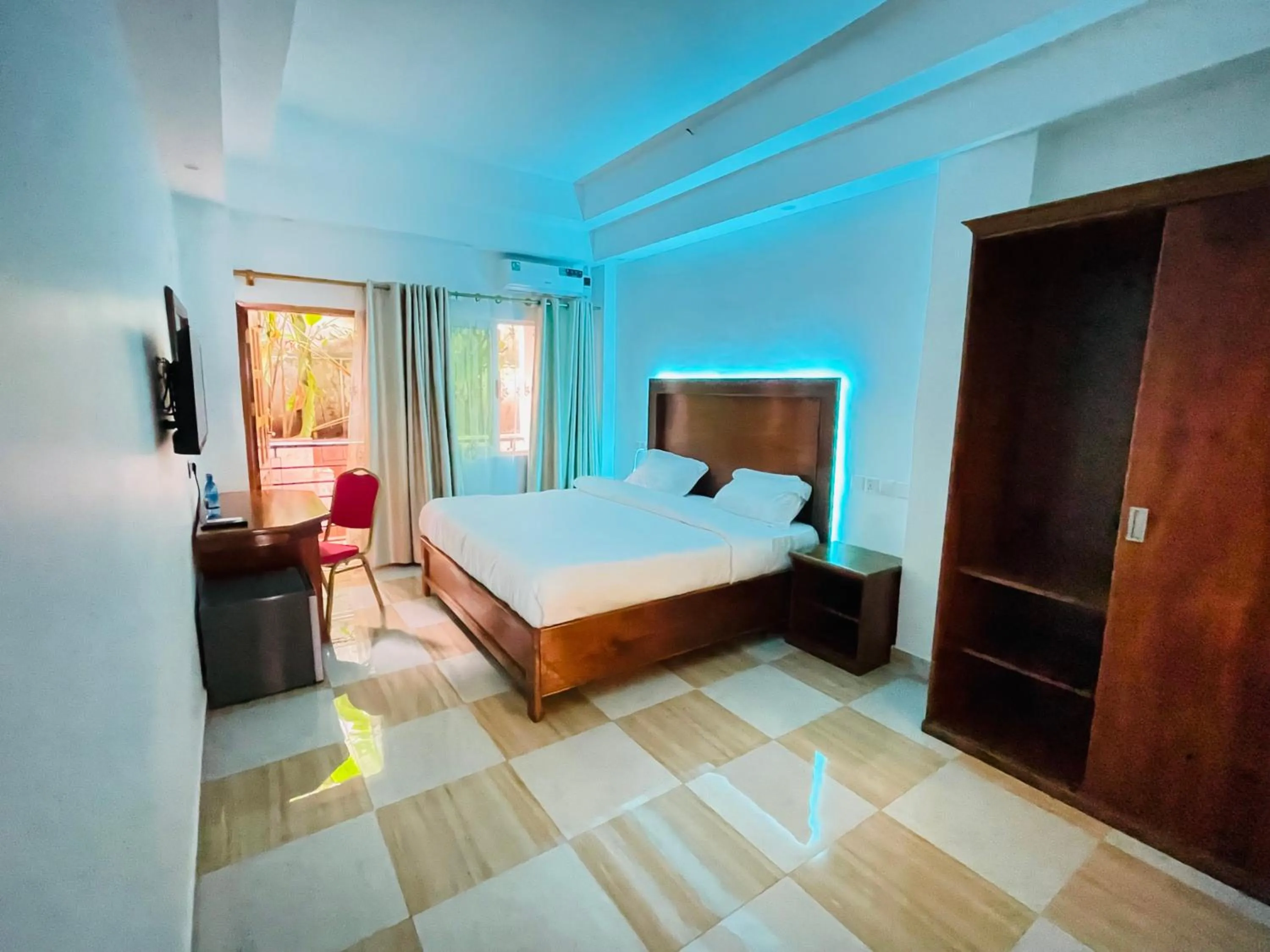 Bed in Pulickal Heights Hotel