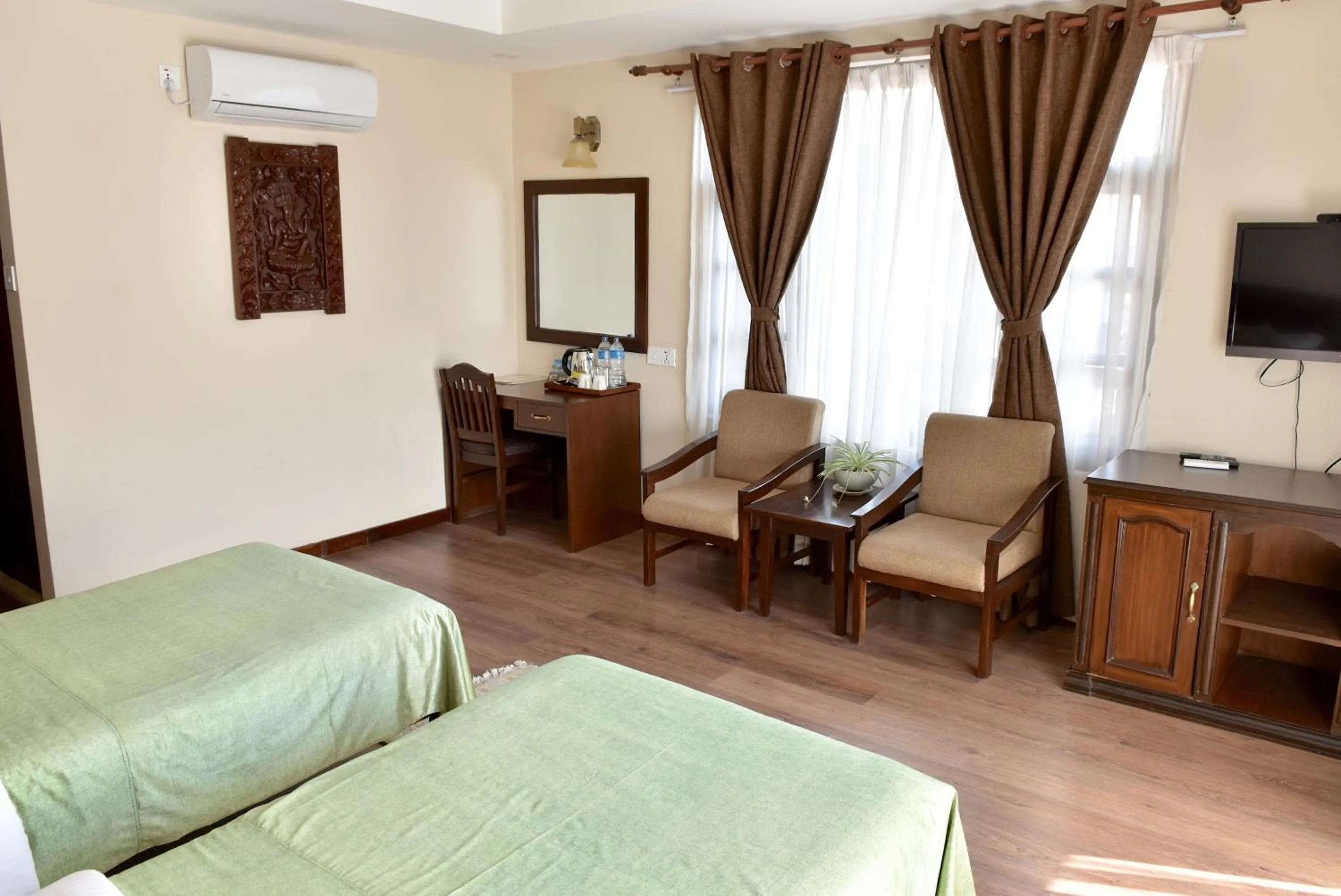 View (from property/room), Bed in Hotel Excelsior