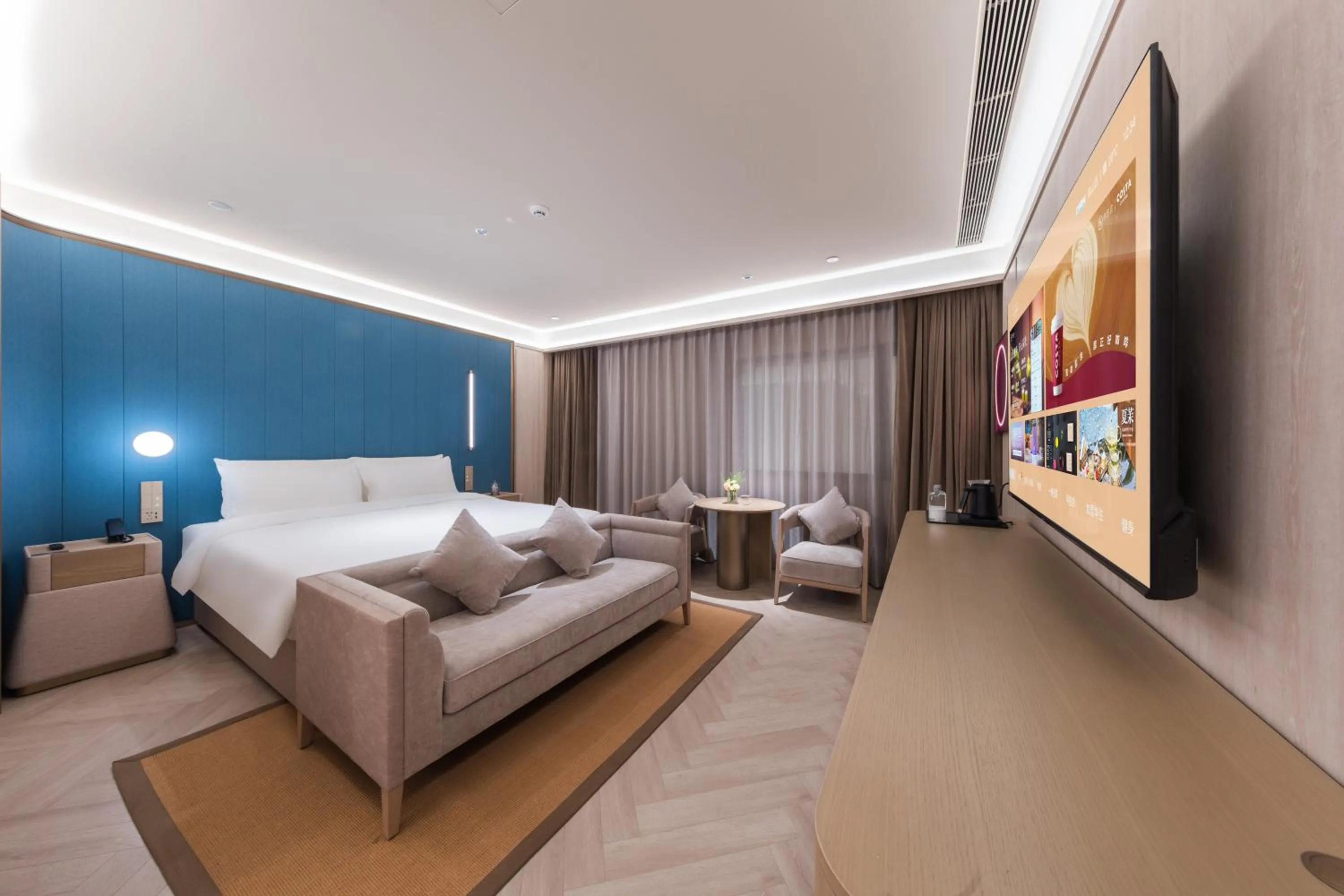 Bed in Crystal Orange Hotel - Shenzhen Nanshan Xinhaofang Branch