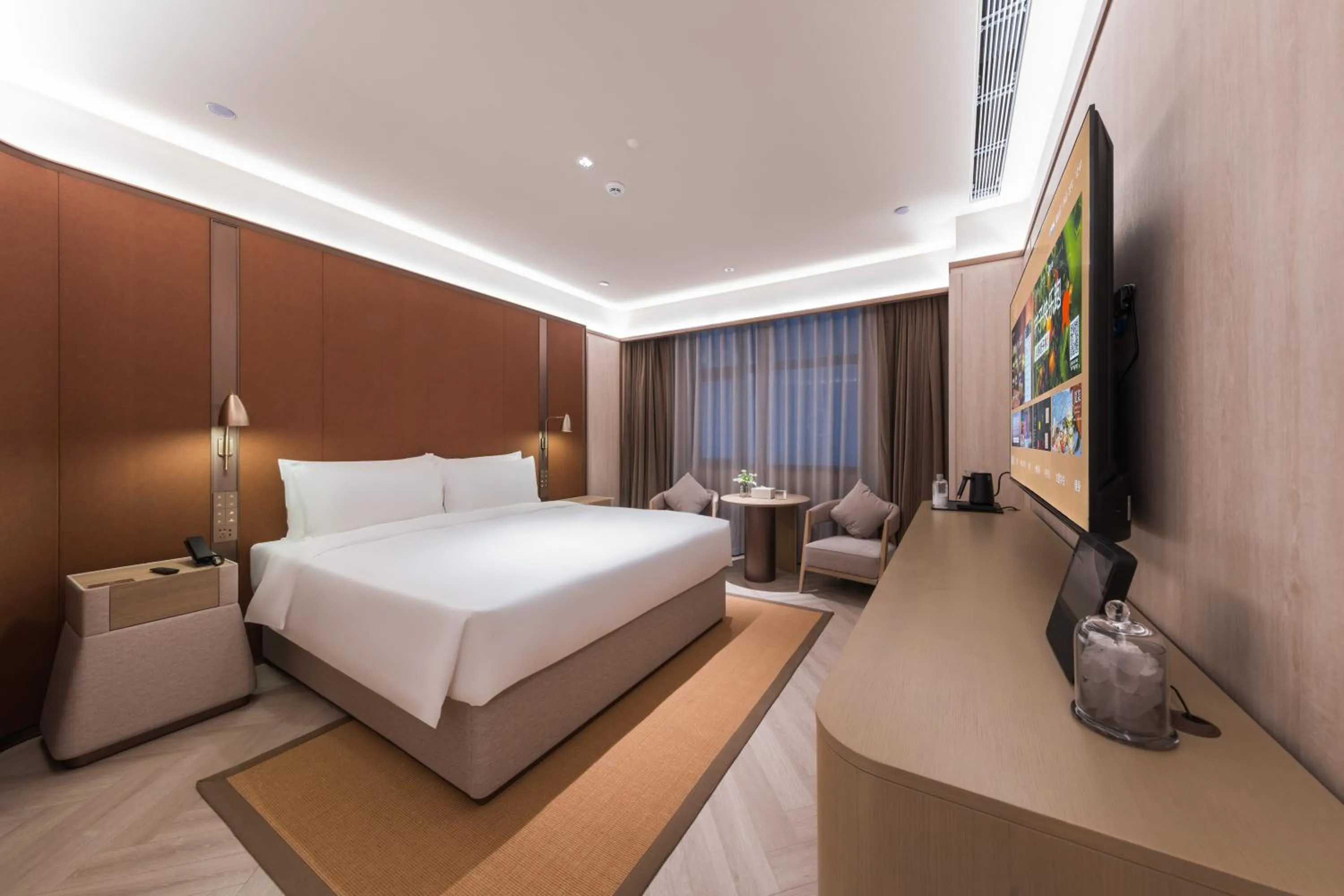 Bed in Crystal Orange Hotel - Shenzhen Nanshan Xinhaofang Branch