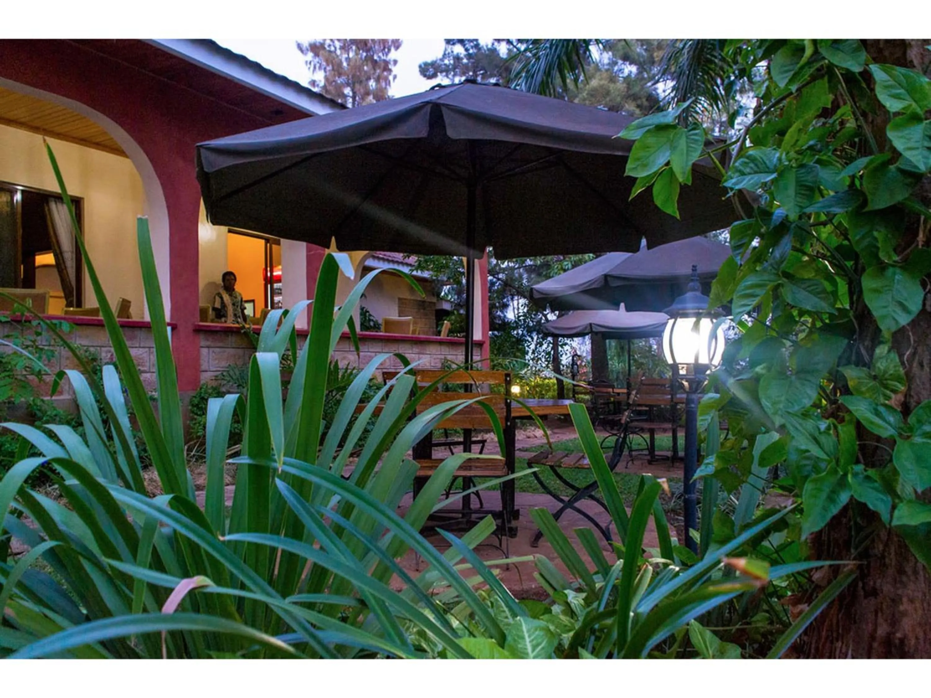 Patio in Wigot Gardens Hotel