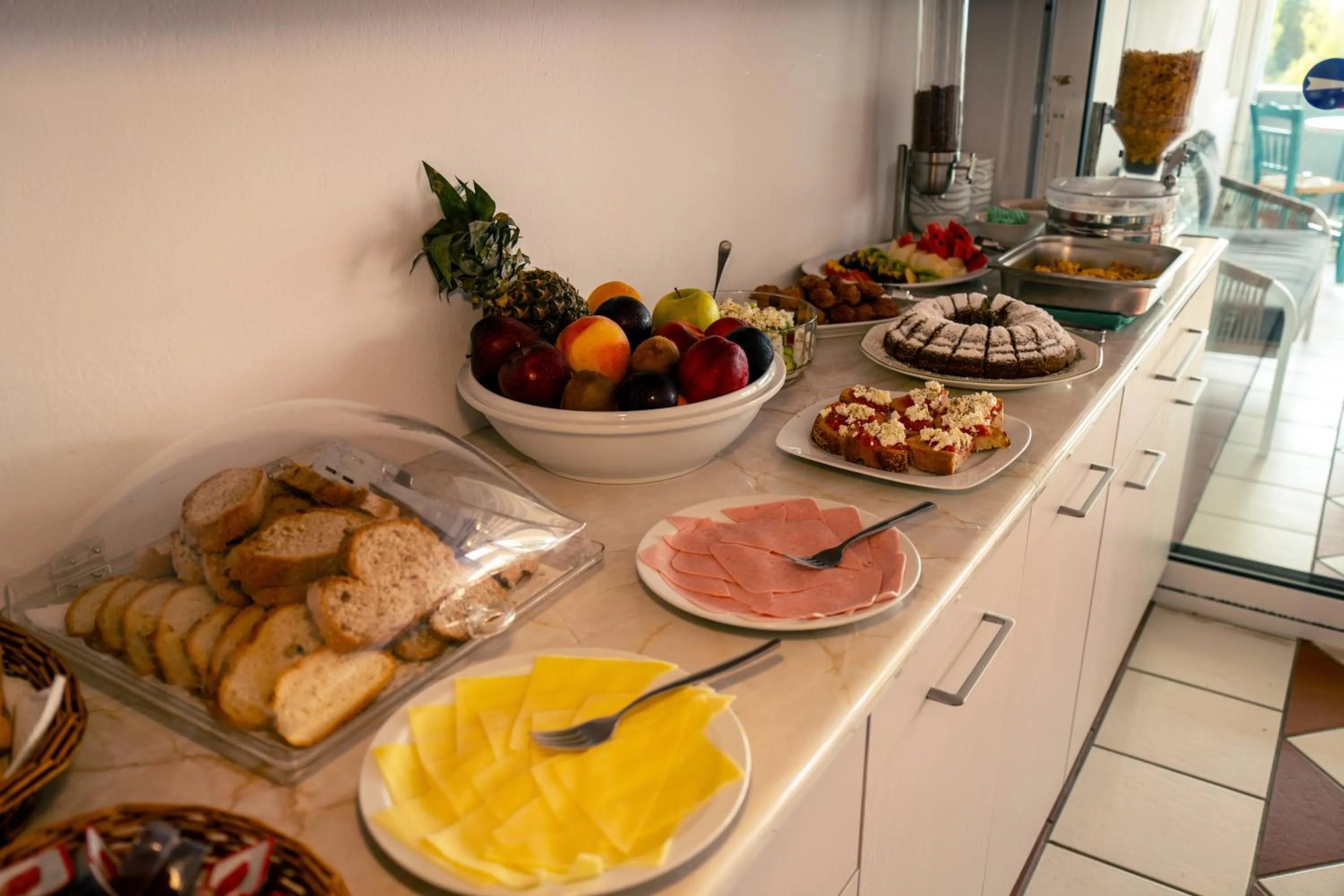 Buffet breakfast in Ionio Hotel
