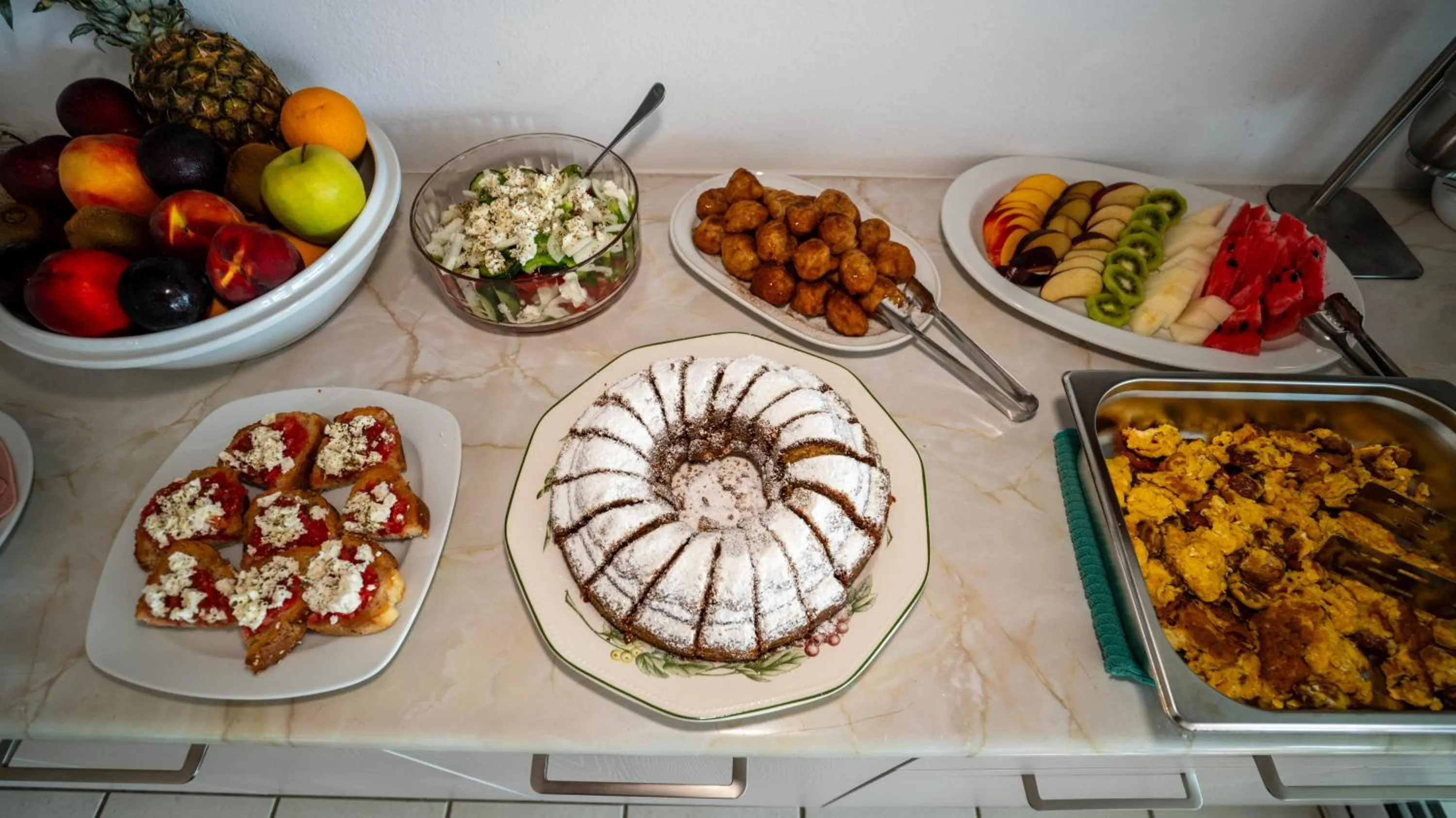 Buffet breakfast in Ionio Hotel