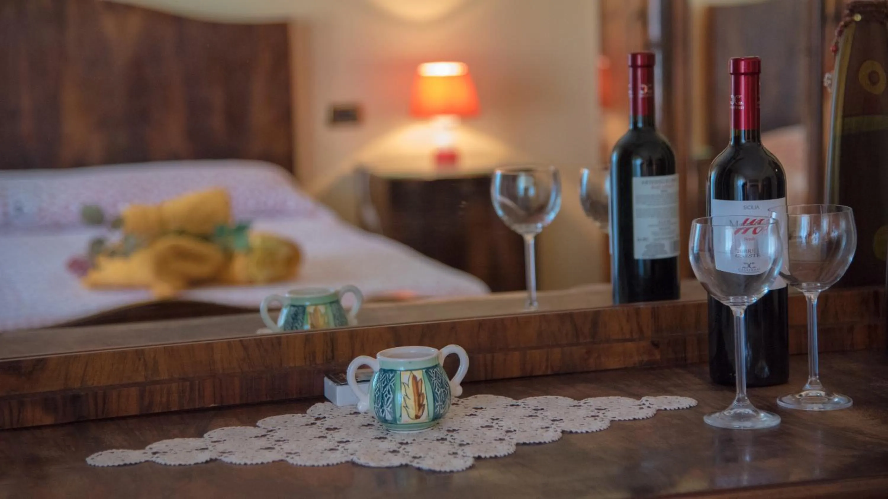 Decorative detail in B&B Via Spalti 52