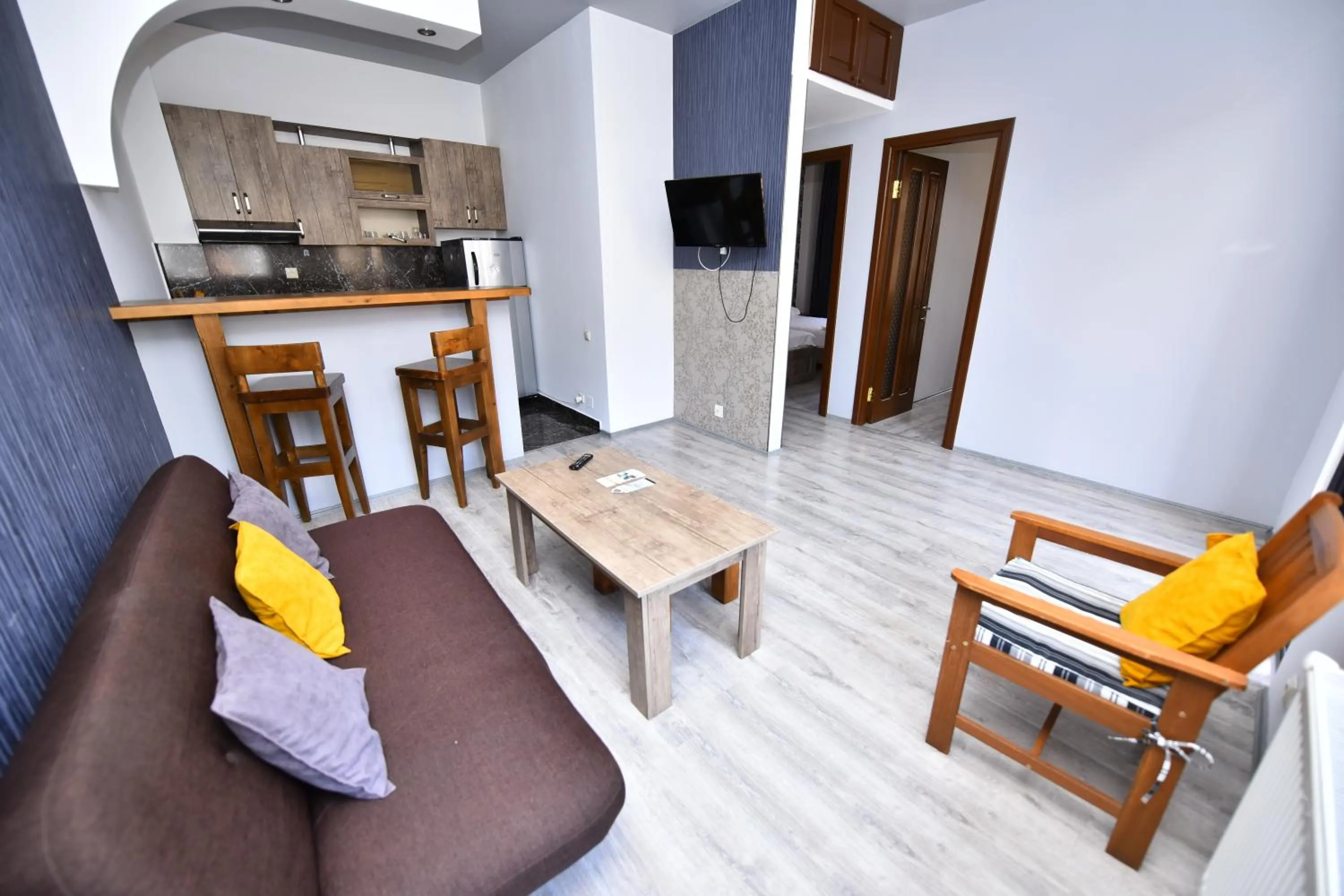 Dining area in Hotel Phaliashvili