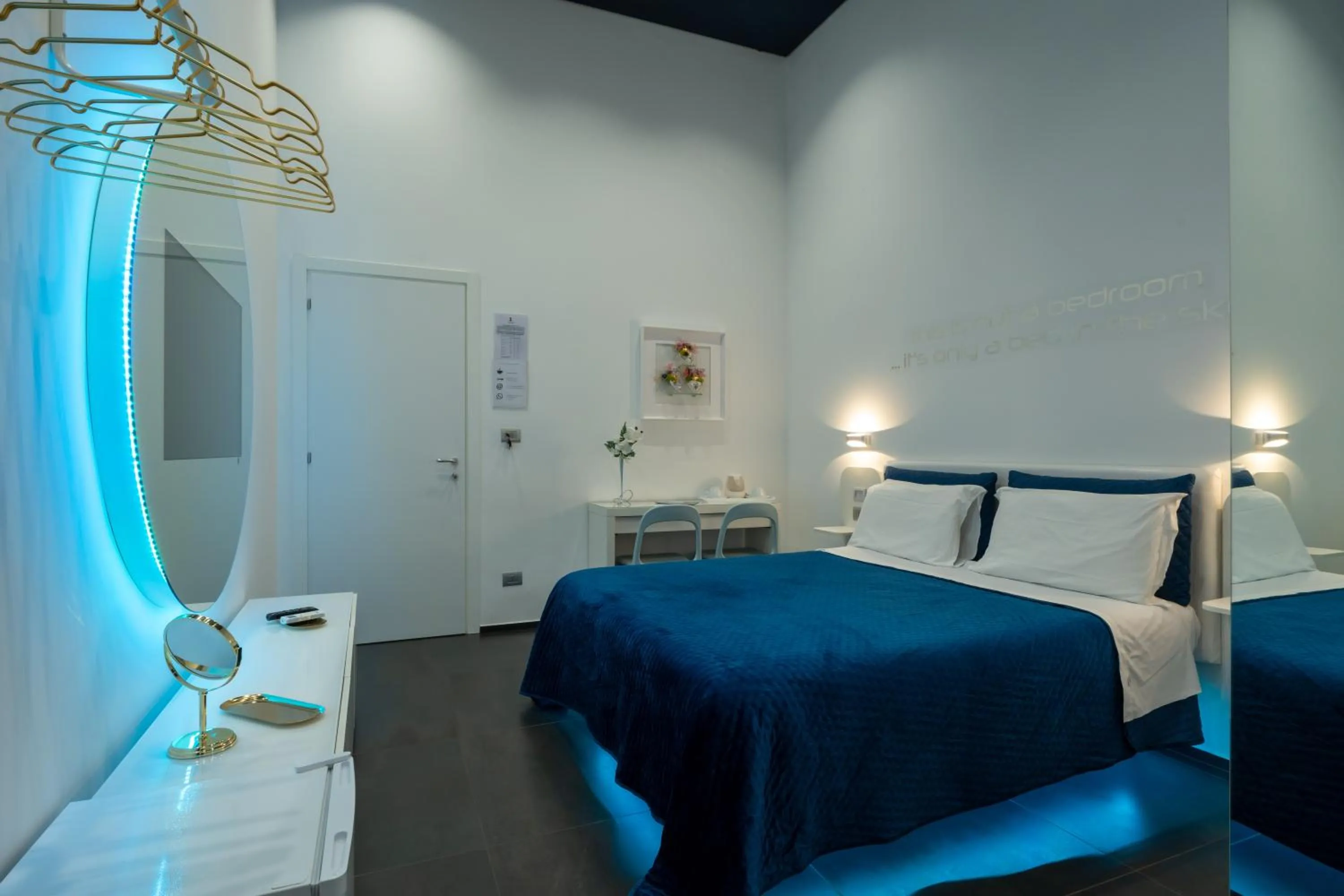 Bed in Skyhouse Chiatamone