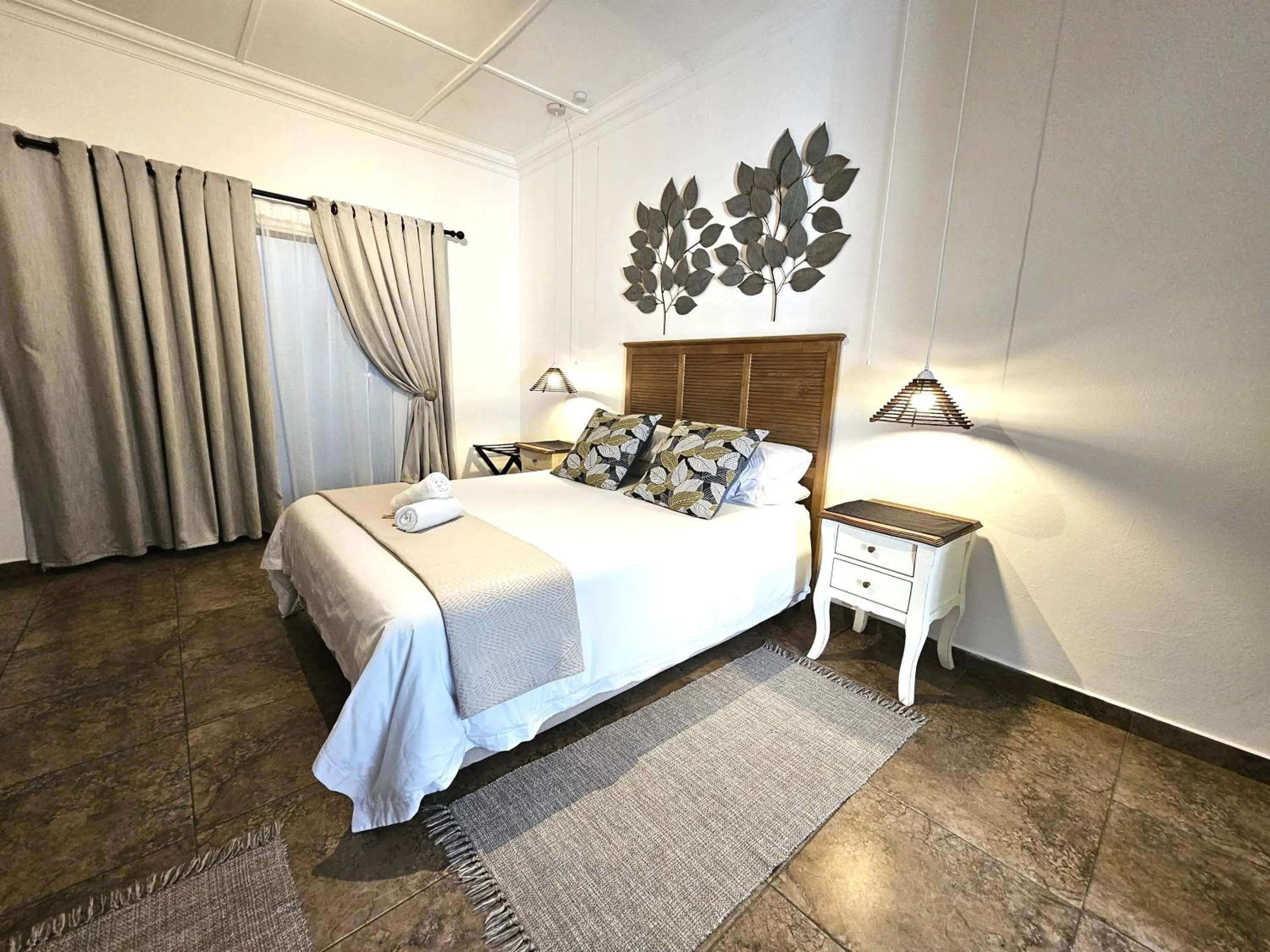 Bed in Leopard Corner Lodge