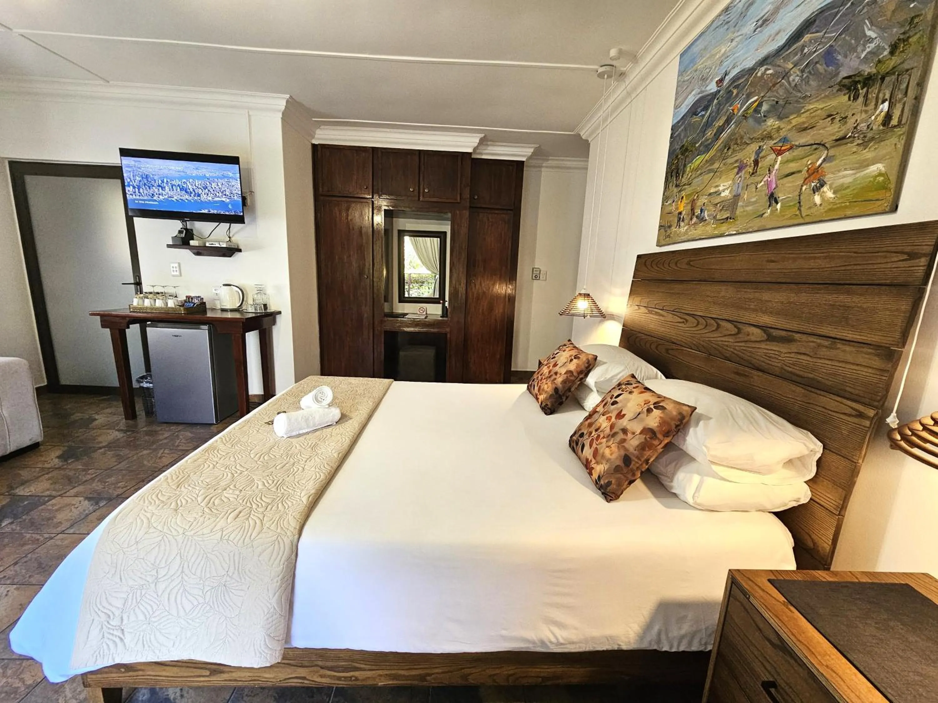 Bed in Leopard Corner Lodge