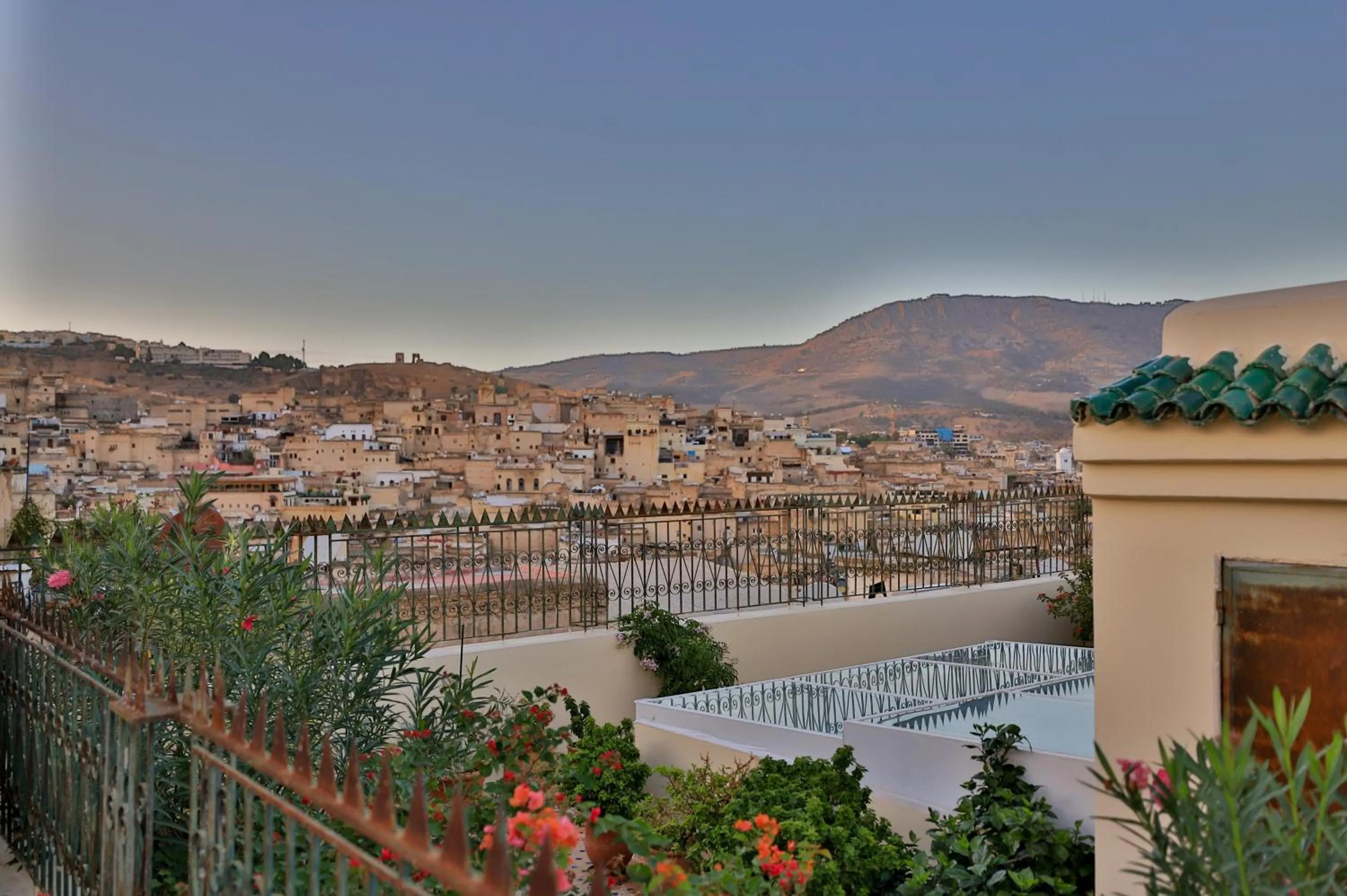 Balcony/Terrace in Dar Usham Fes Luxury Guest House