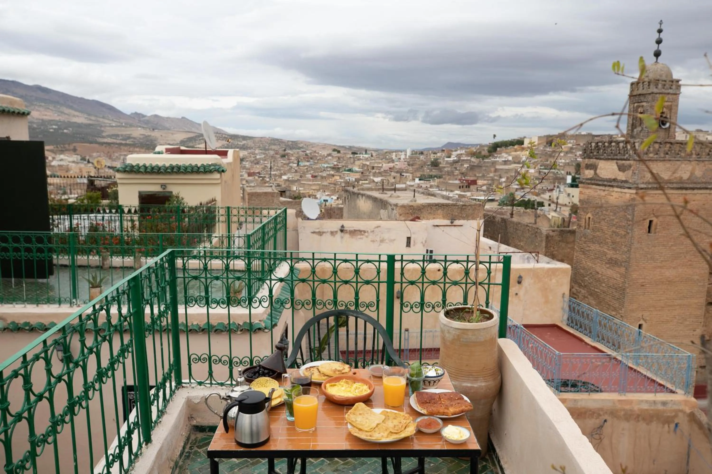 Patio in Dar Usham Fes Luxury Guest House