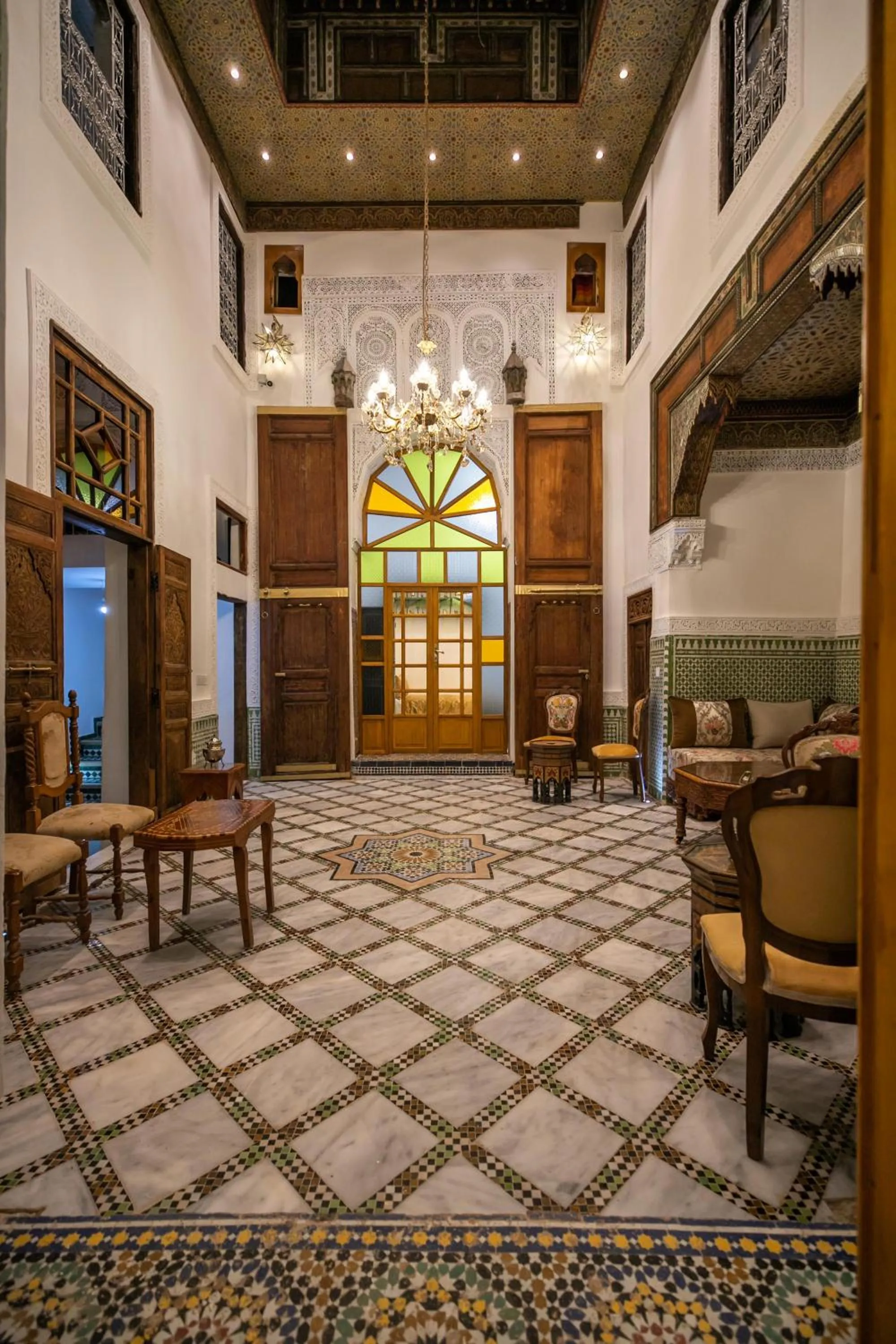 Patio in Dar Usham Fes Luxury Guest House