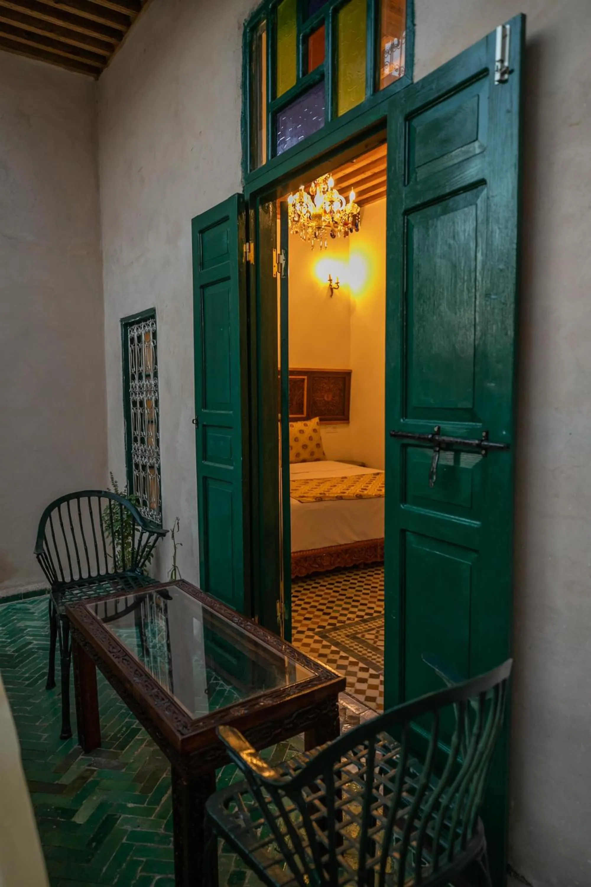 Balcony/Terrace in Dar Usham Fes Luxury Guest House