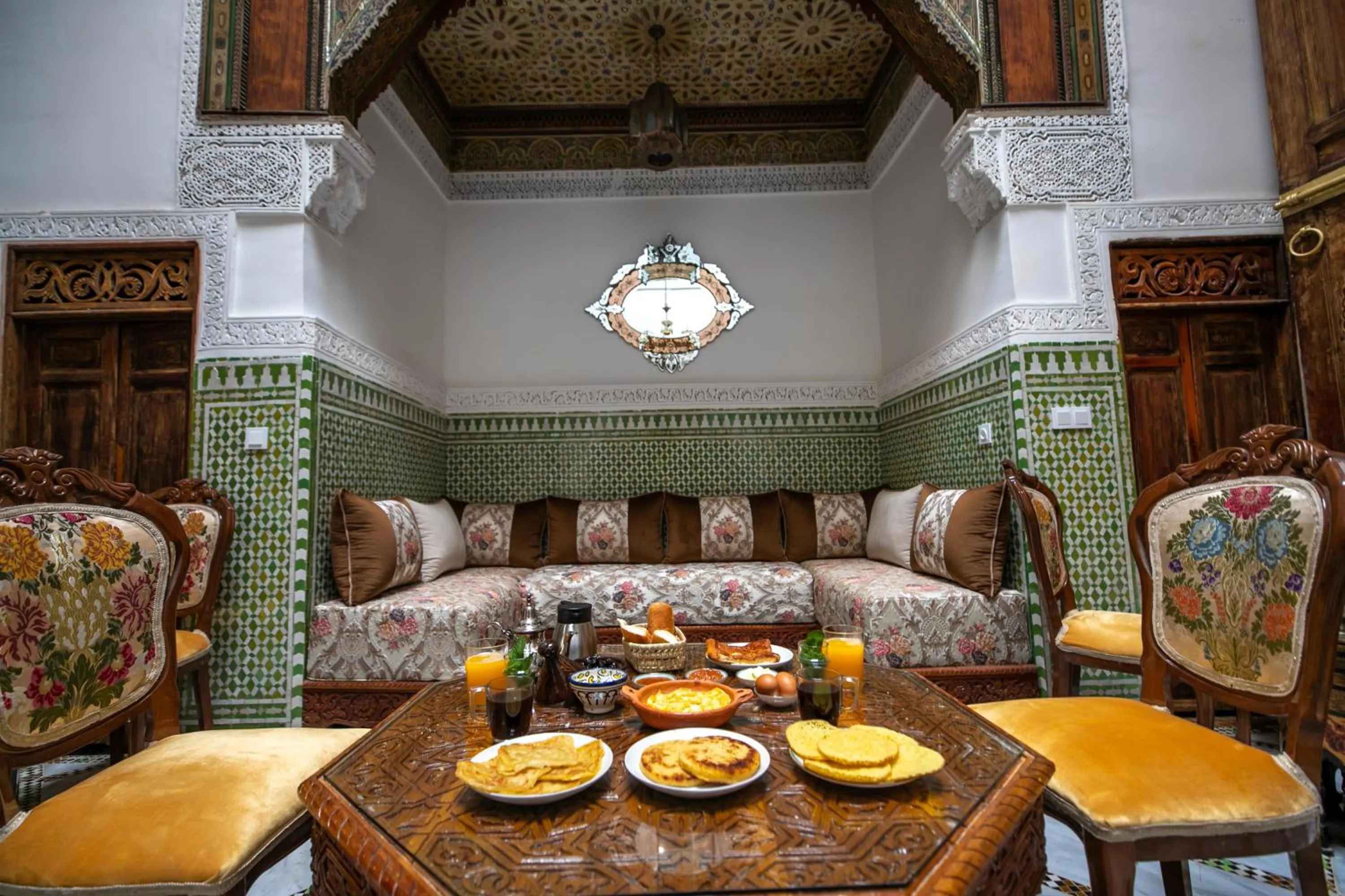 Breakfast in Dar Usham Fes Luxury Guest House