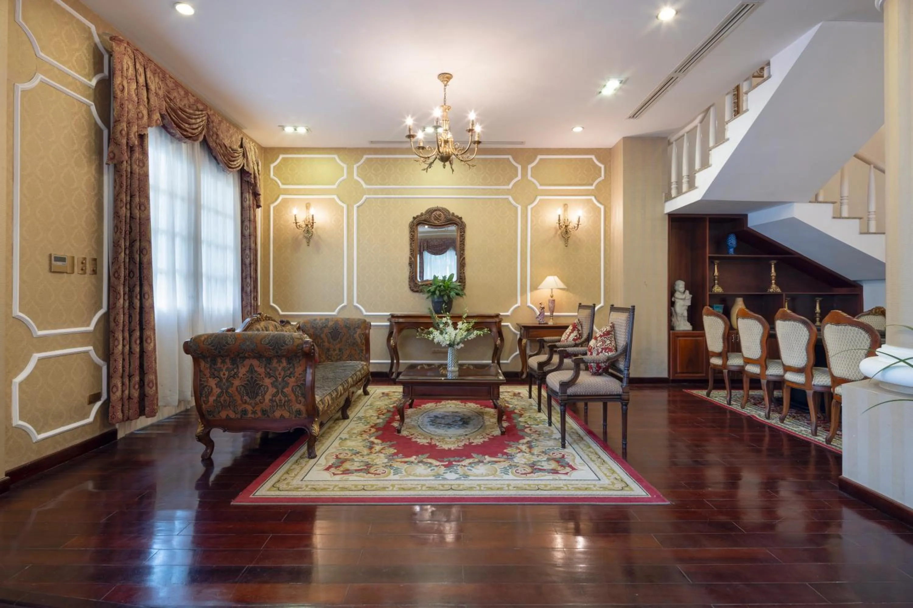 Living room in Hidden Mansions Saigon Resort