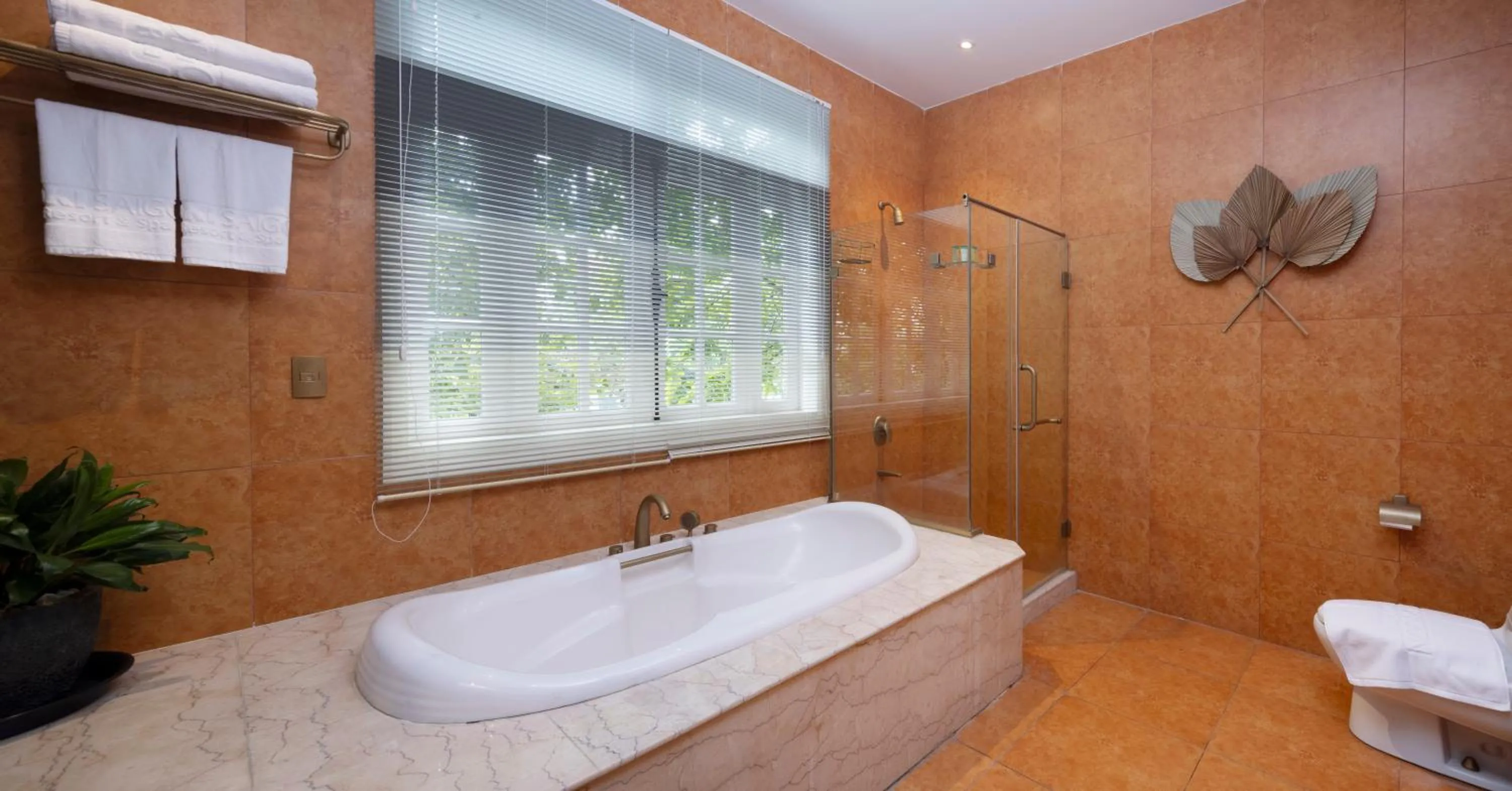 Shower in Hidden Mansions Saigon Resort