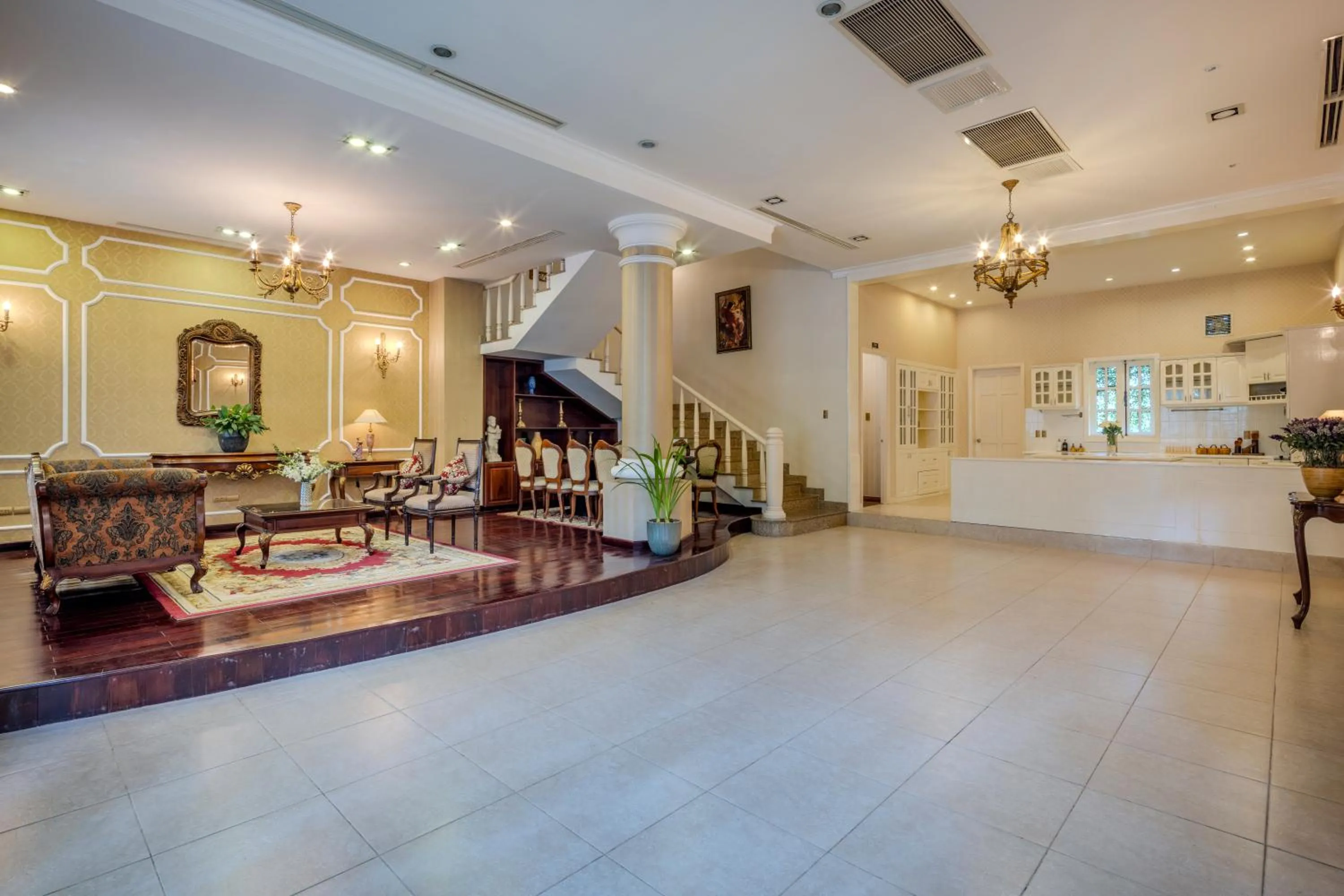 Living room in Hidden Mansions Saigon Resort