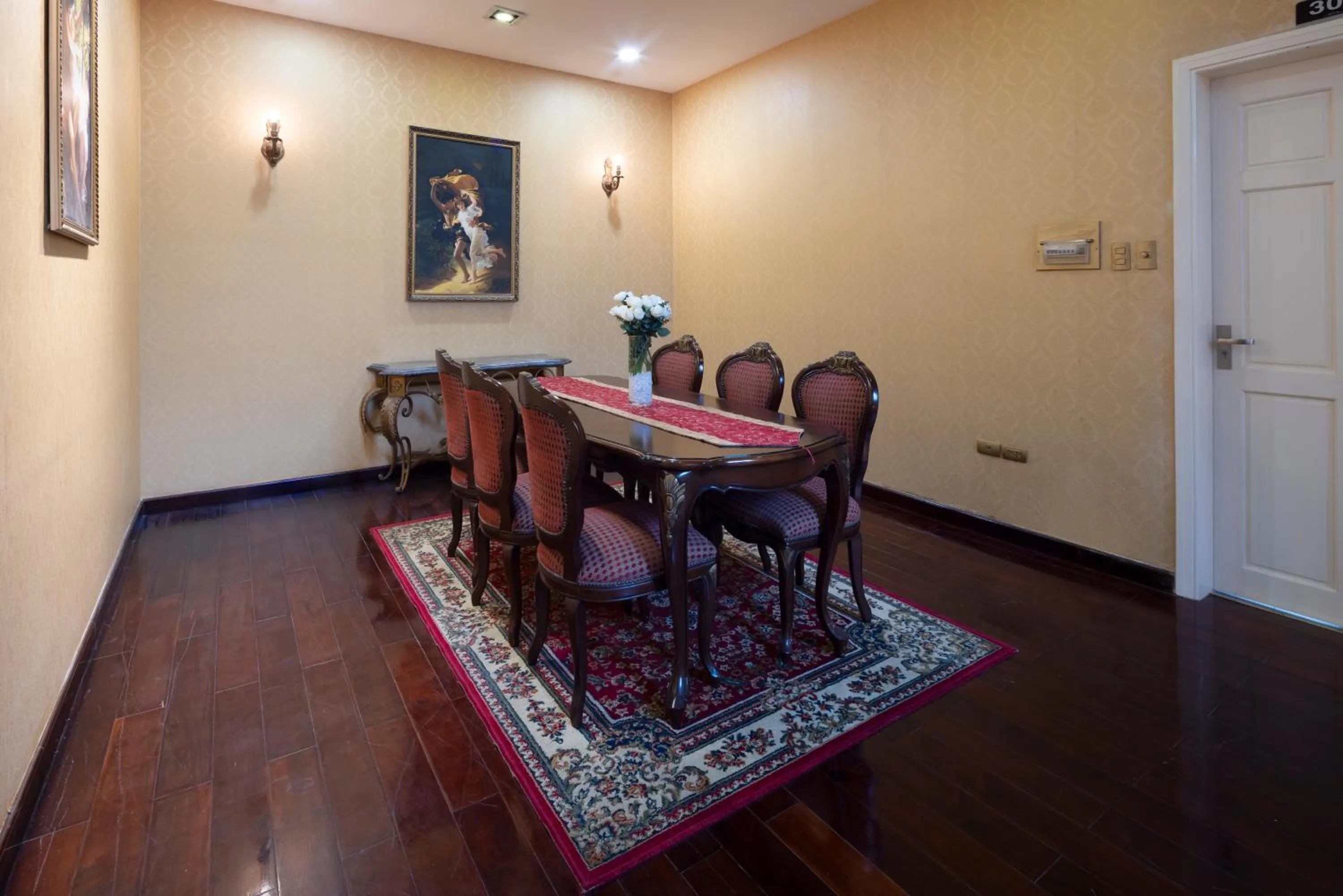 Dining area in Hidden Mansions Saigon Resort