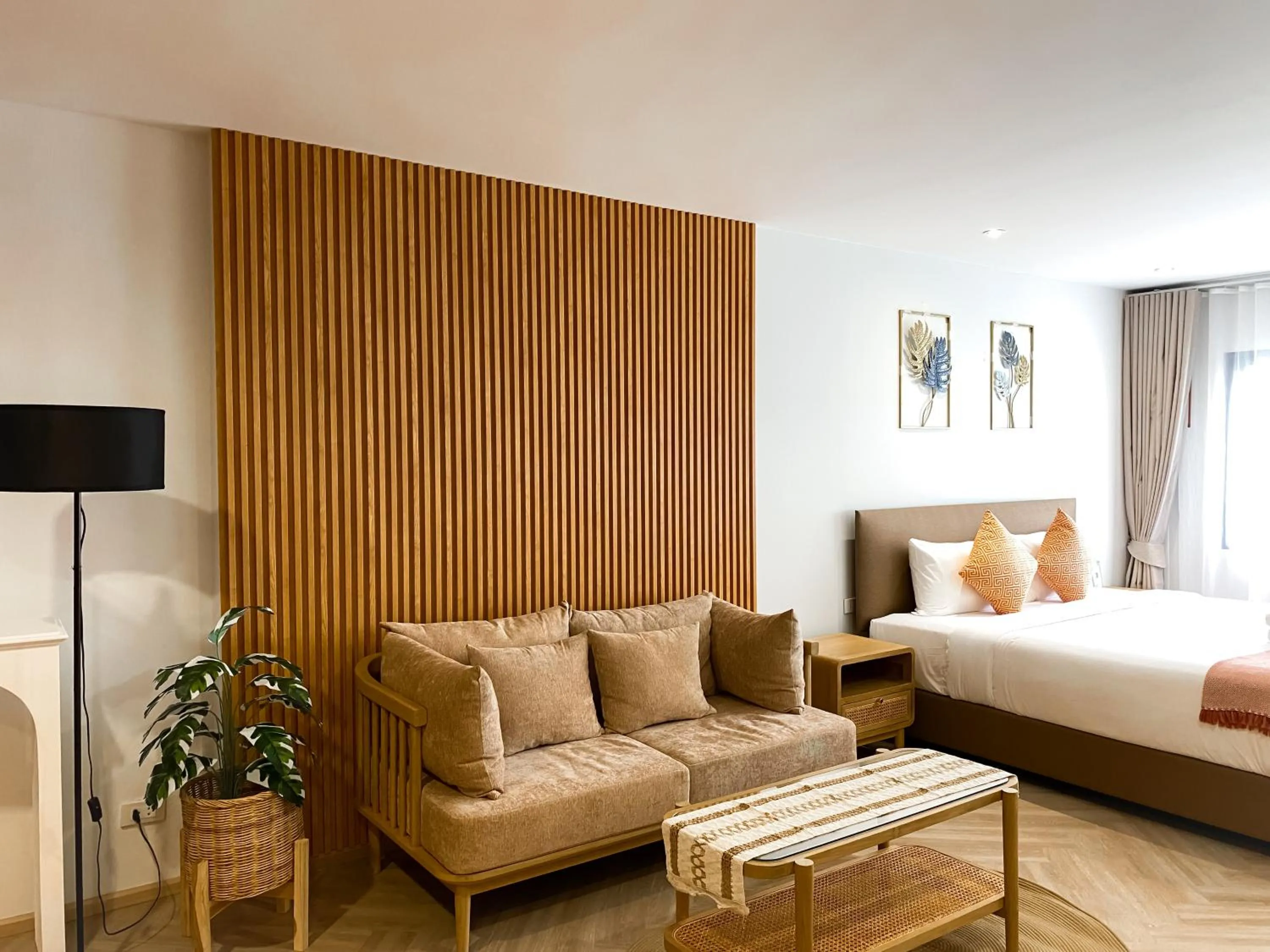 Seating area, Bed in SO Zen Hotel Silom Bangkok