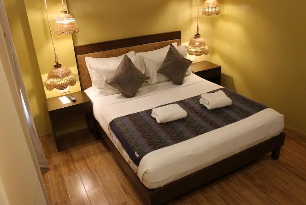 Bed in Alunsina Hotel and Spa