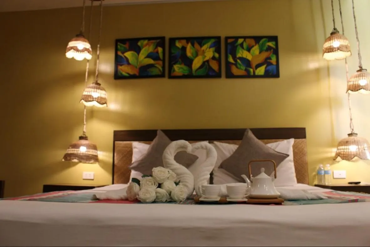 Bed in Alunsina Hotel and Spa