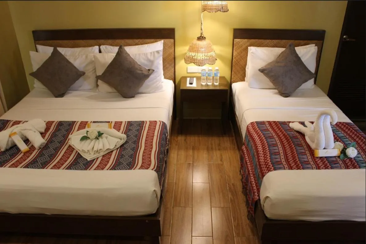 Bed in Alunsina Hotel and Spa