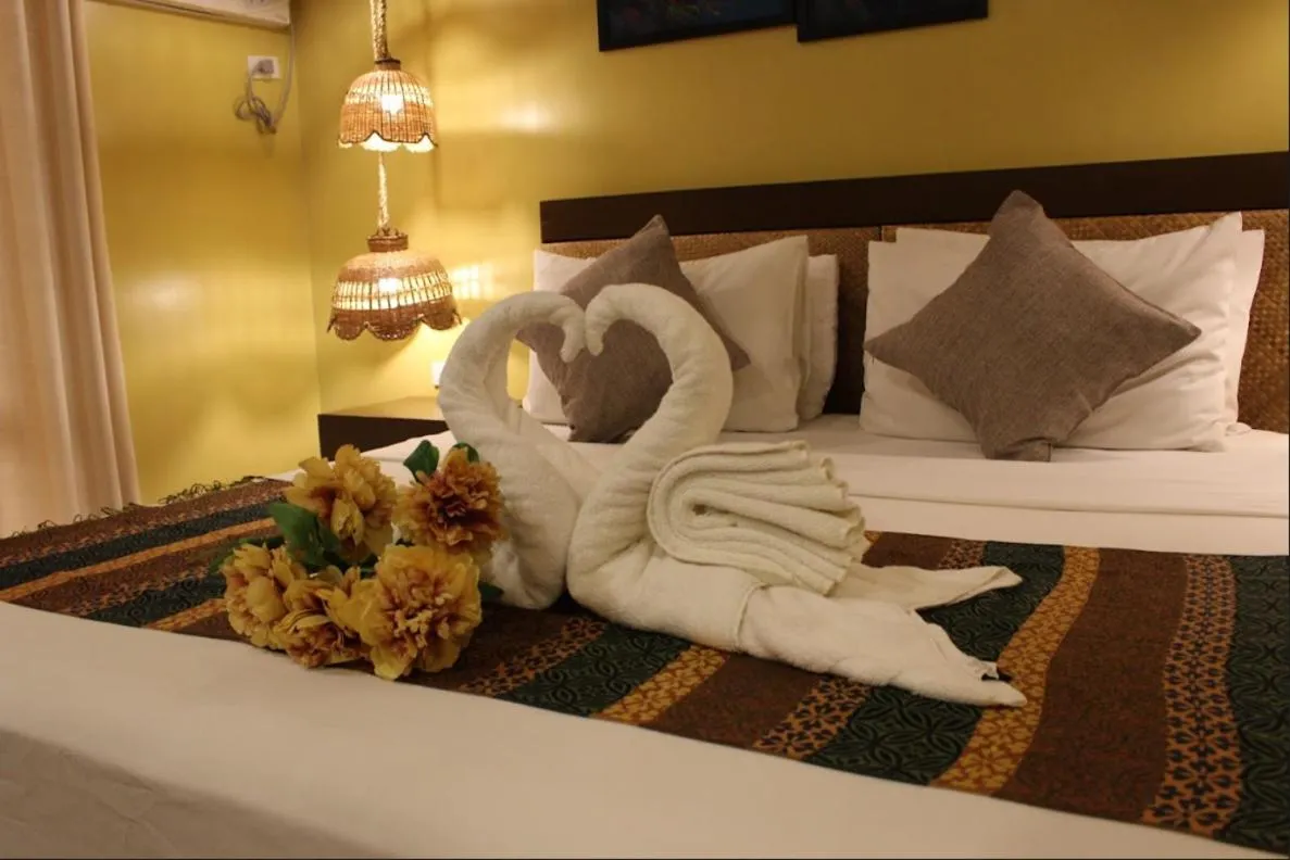 Bed in Alunsina Hotel and Spa