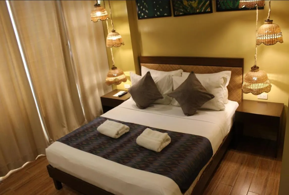 Bed in Alunsina Hotel and Spa