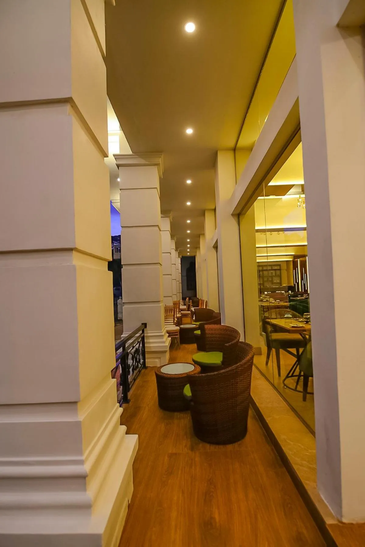 Seating area in Devon Rest