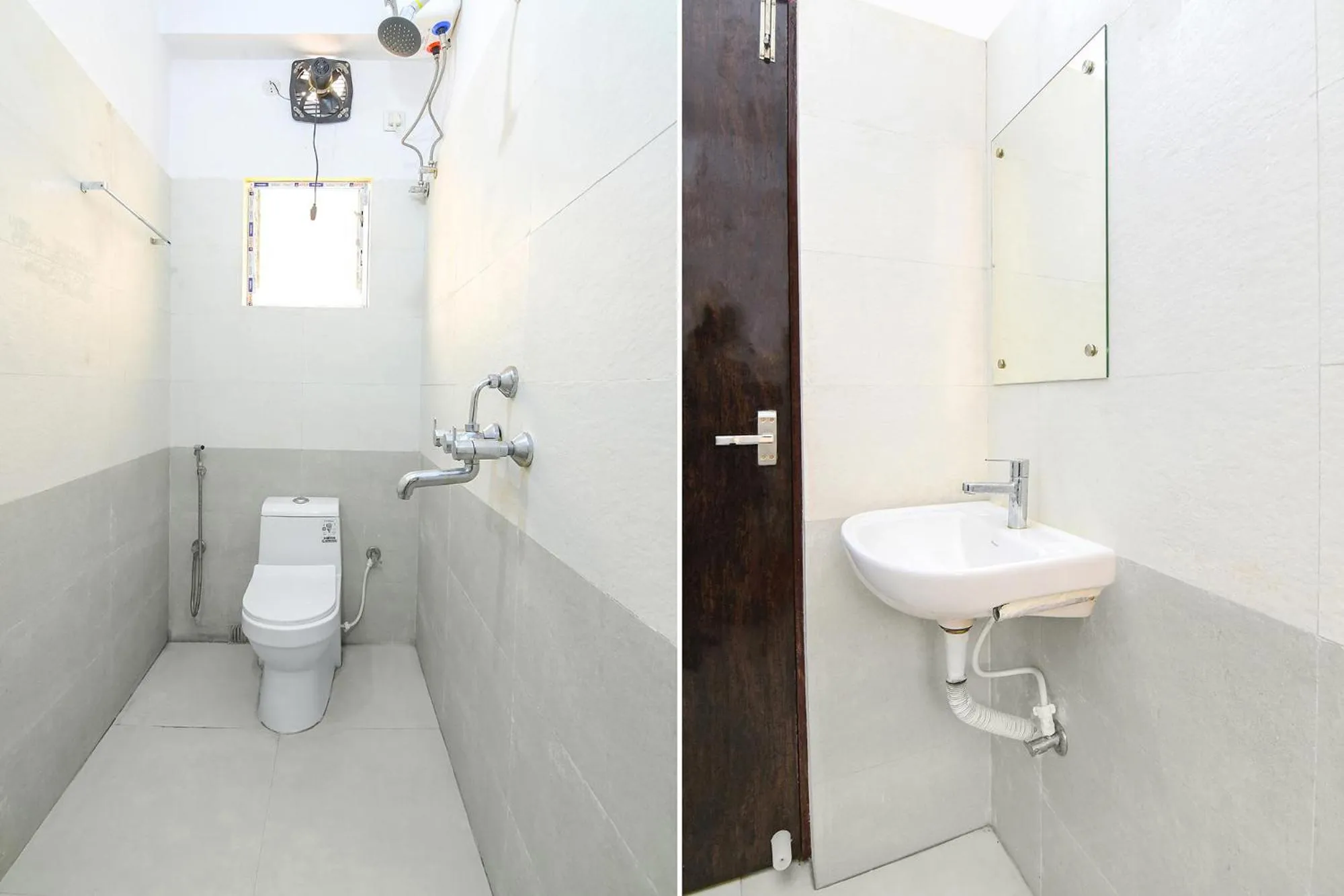 Bathroom in FabHotel Olive Inn I - 260m from Saltlake Sector V Metro Station