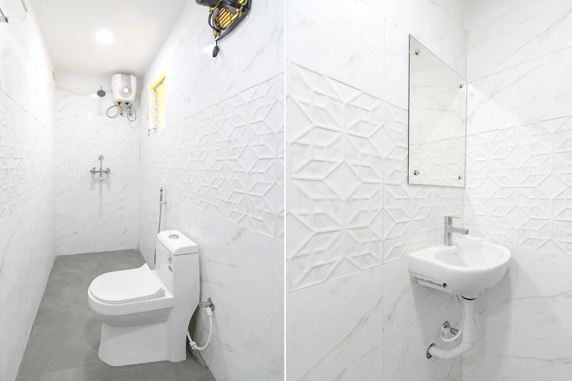 Bathroom in FabHotel Olive Inn I - 260m from Saltlake Sector V Metro Station