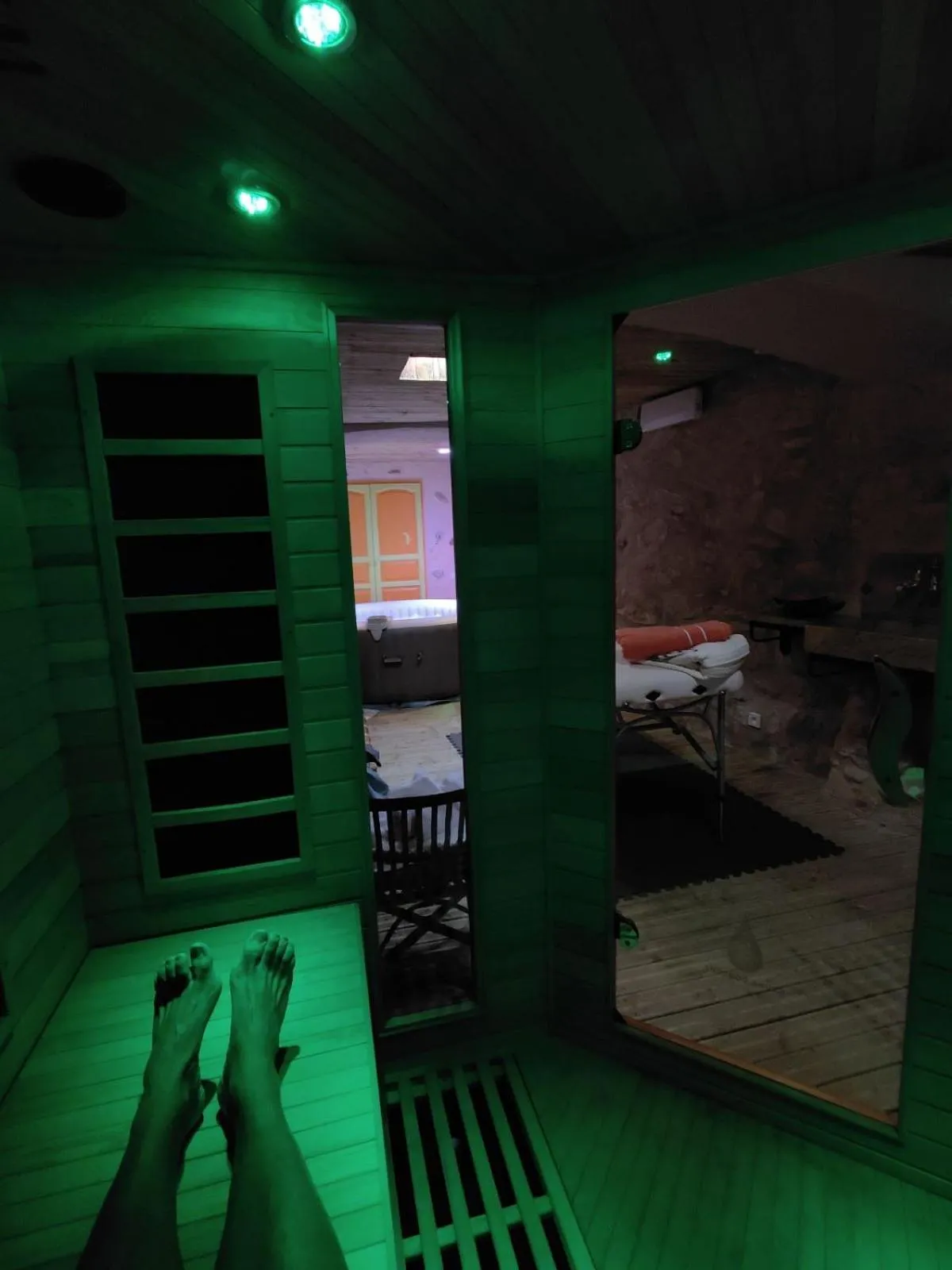 Sauna, Bed in Mas Peu Del Causse
