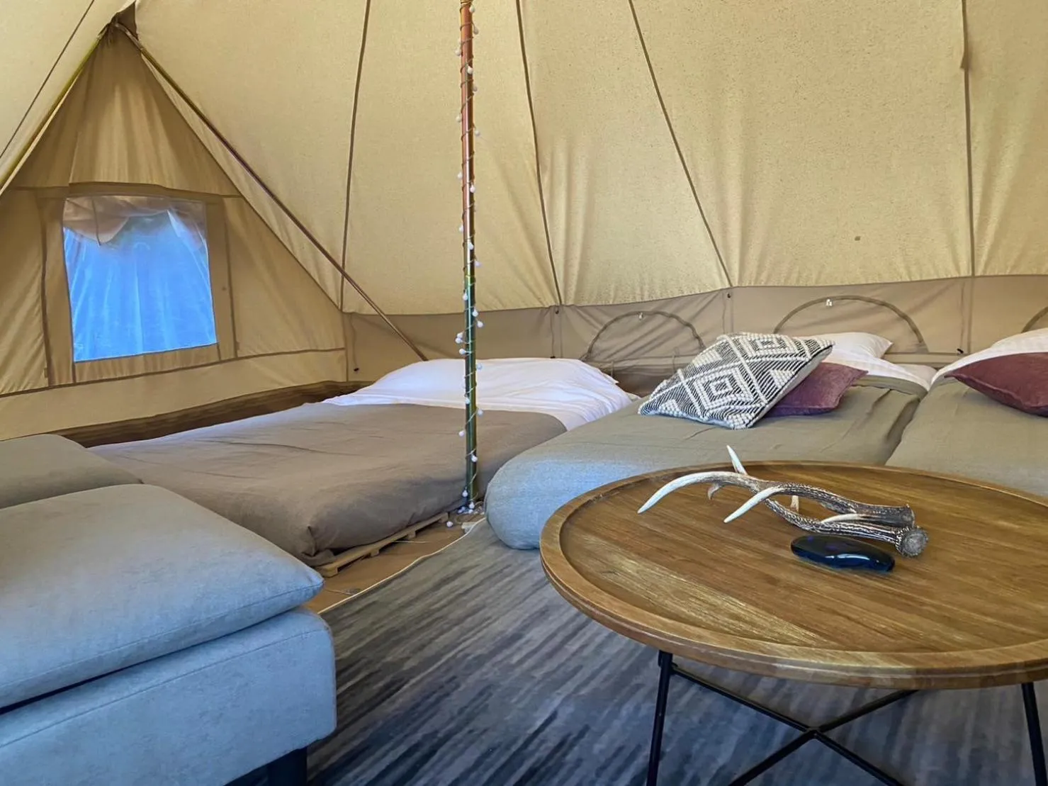 Bed in COUSCOUS Glamping Manazuru