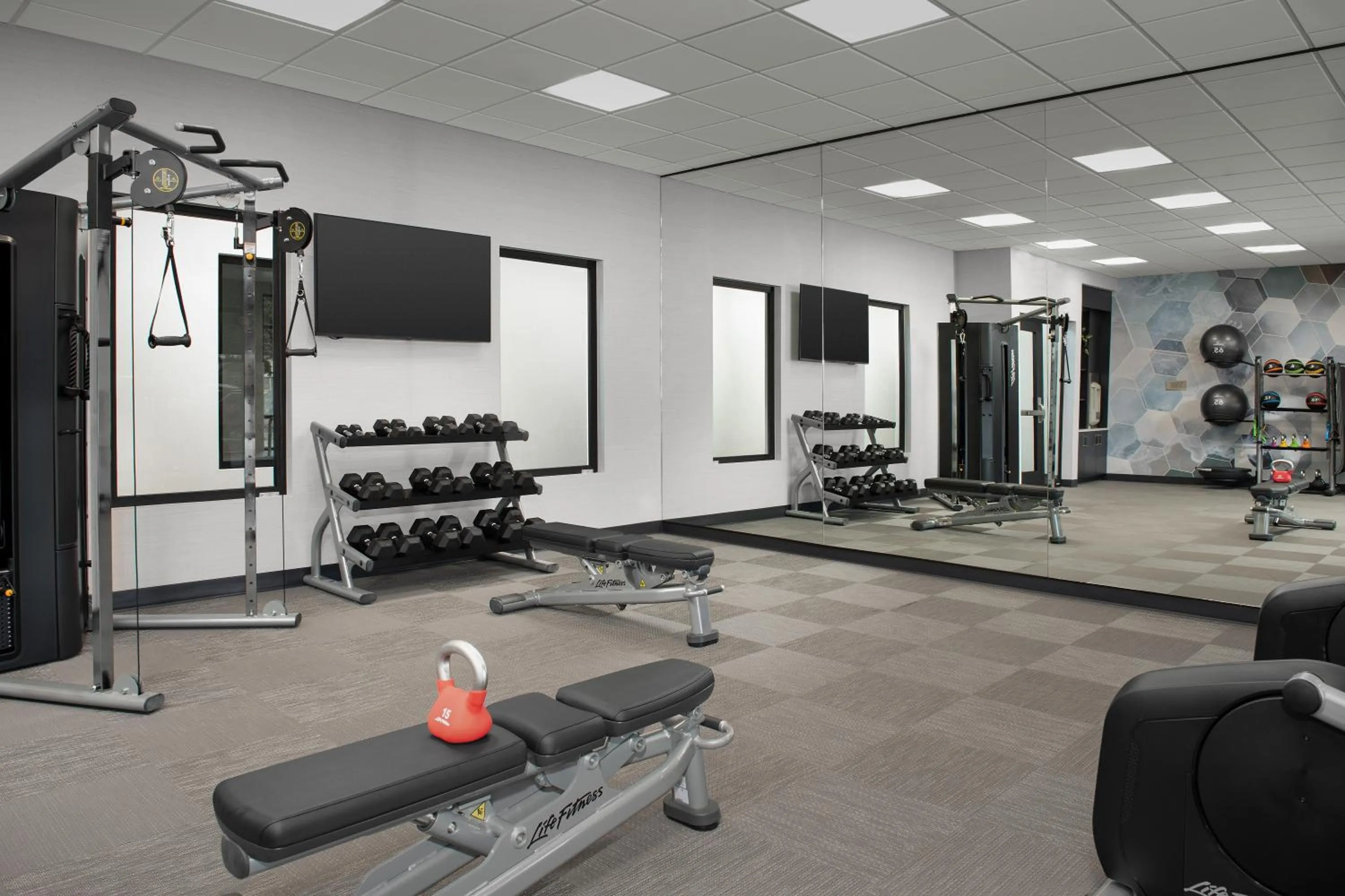 Fitness centre/facilities in SpringHill Suites by Marriott Sandpoint