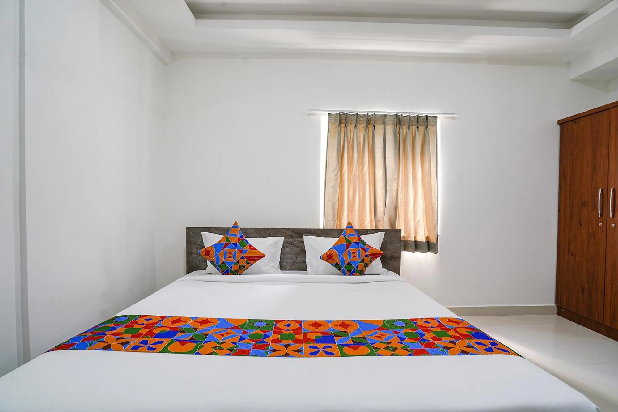 Bed in FabHotel Rooms 27 - Nr Hitech City