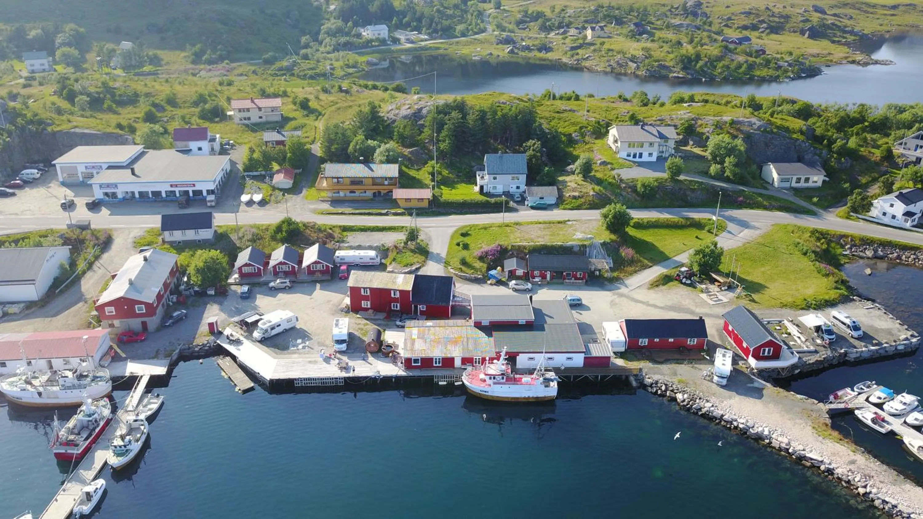 Natural landscape in Sjøstrand Rorbuer