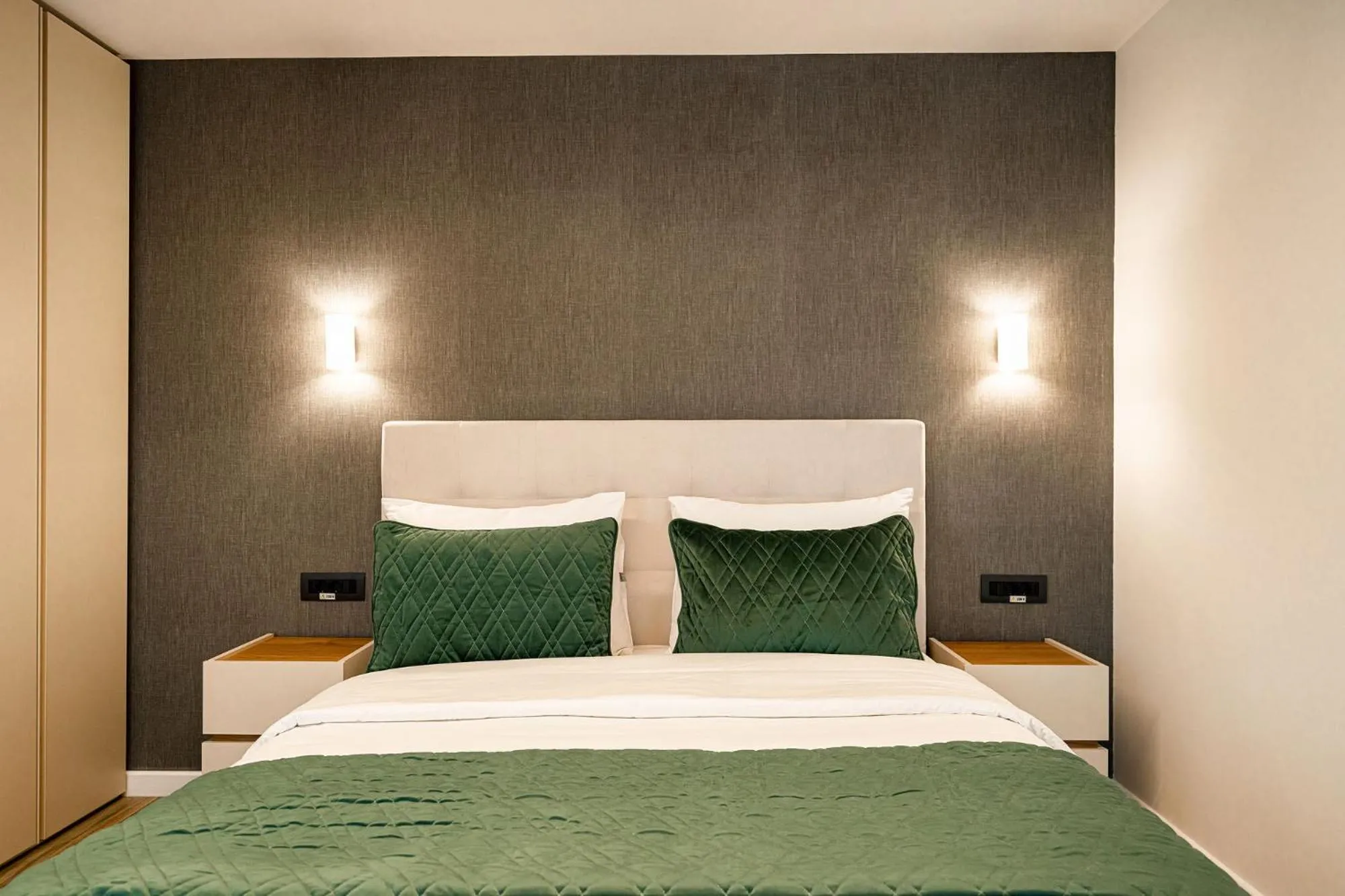 Bed in NOVOS ApartHotel