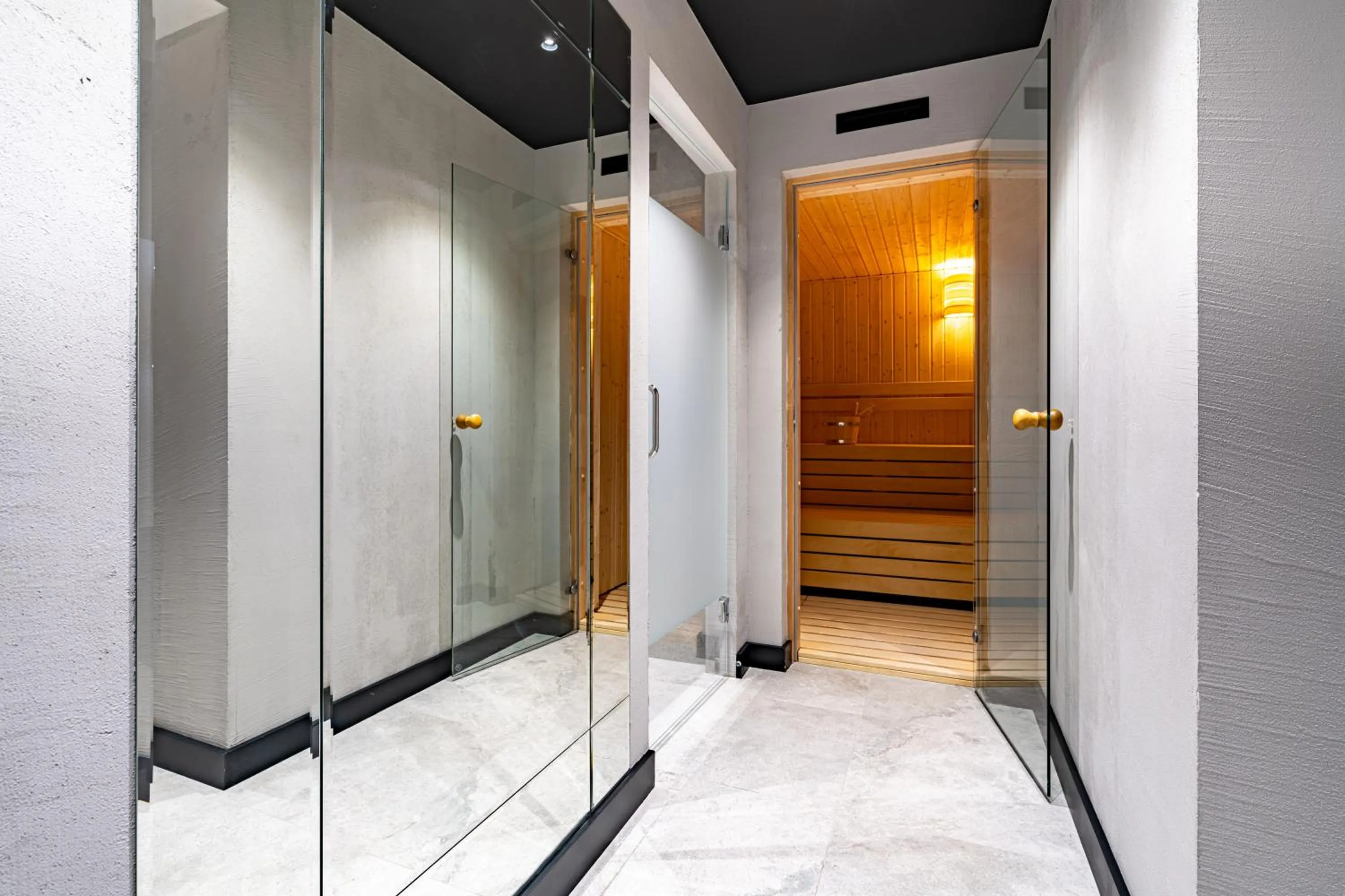 Sauna in NOVOS ApartHotel