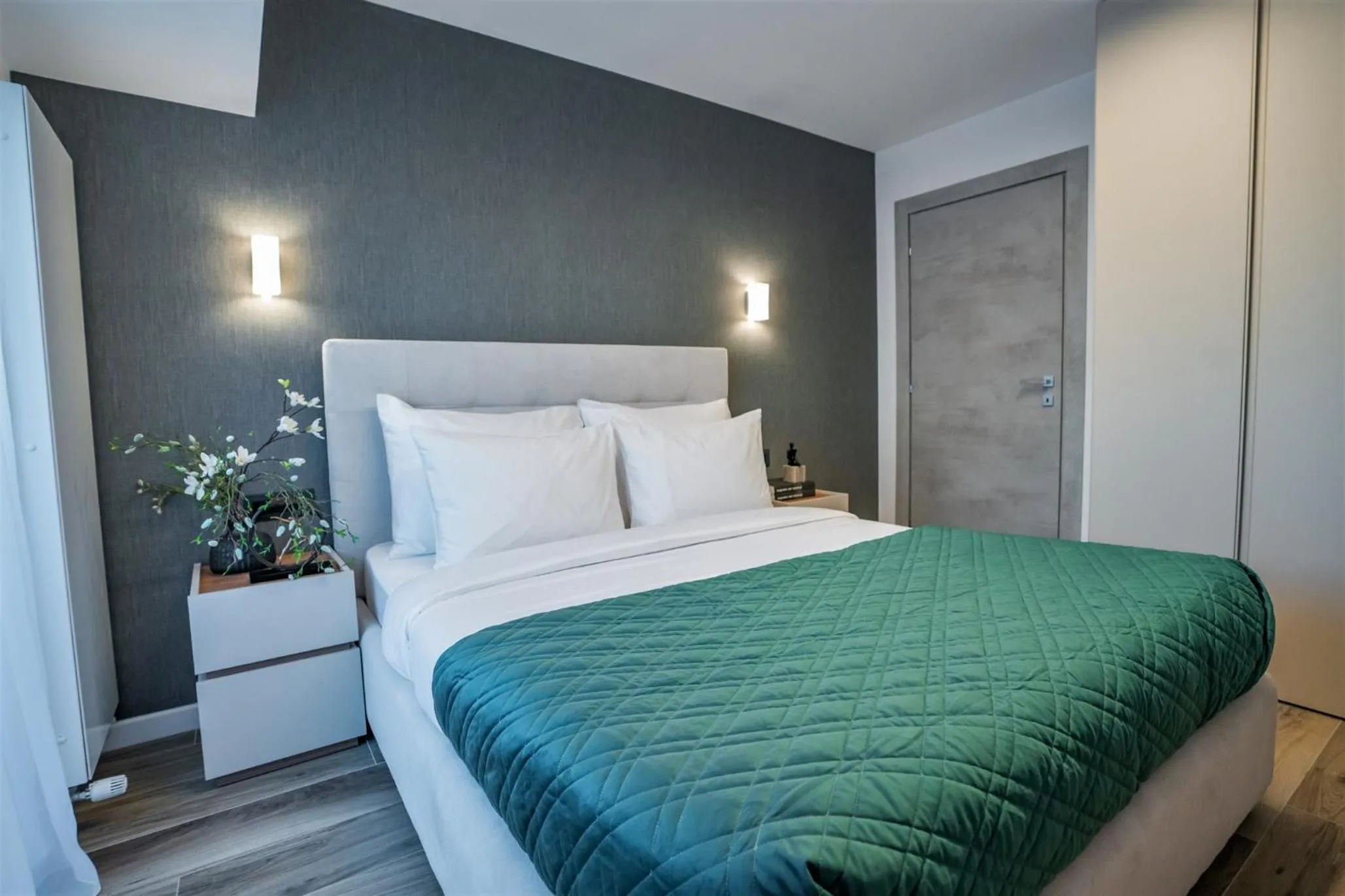 Bed in NOVOS ApartHotel