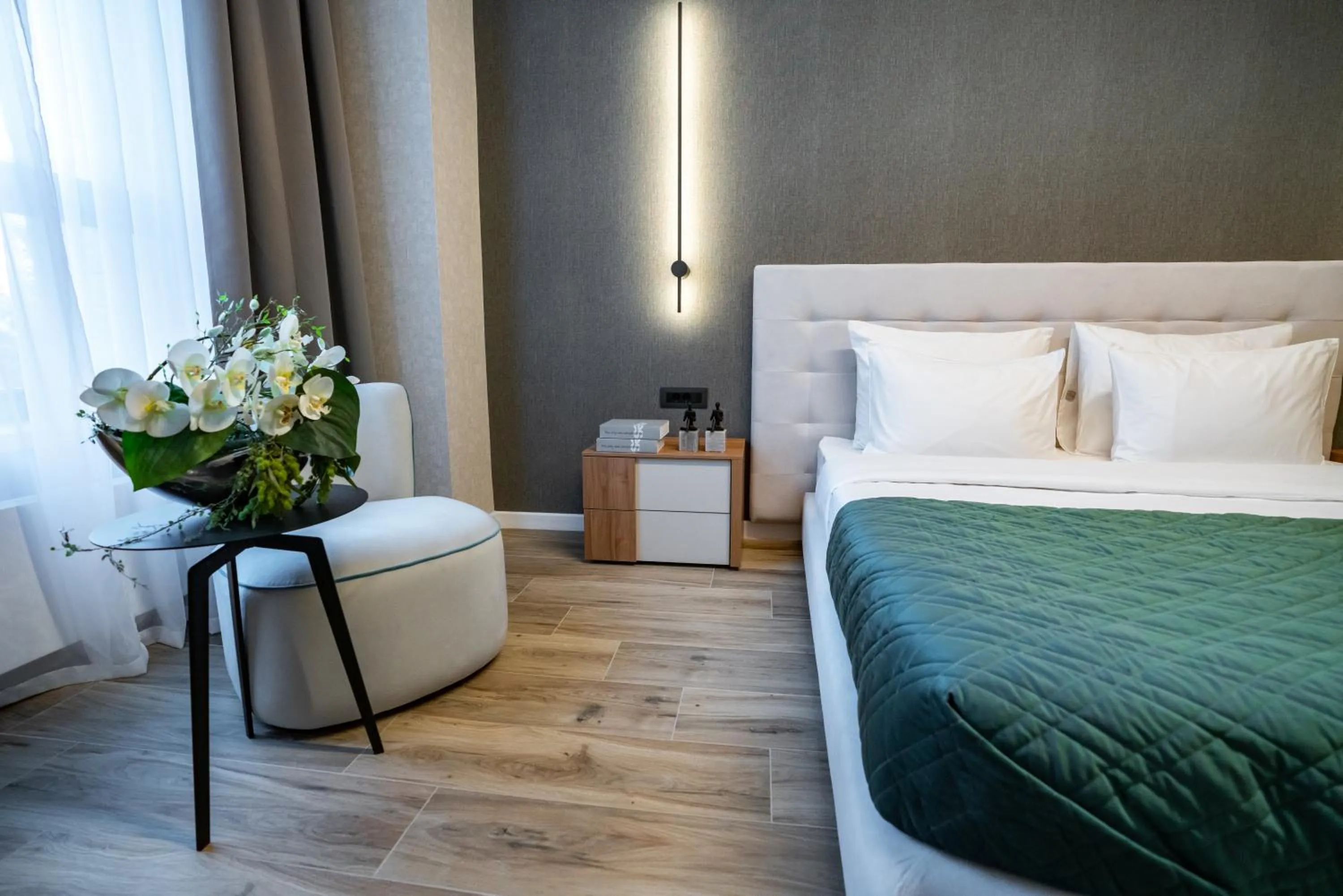 Bed in NOVOS ApartHotel