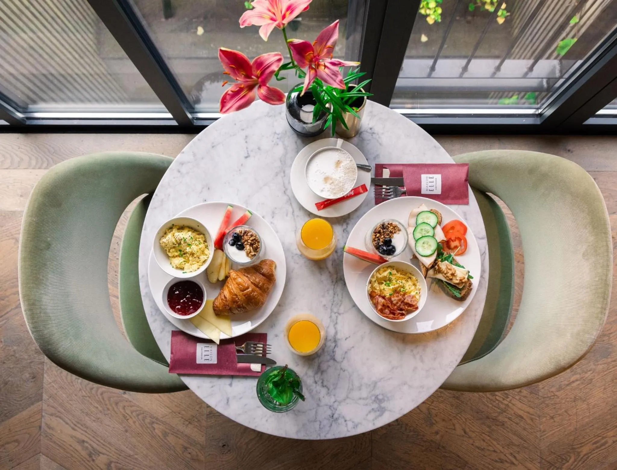 Breakfast in Maison ELLE Amsterdam