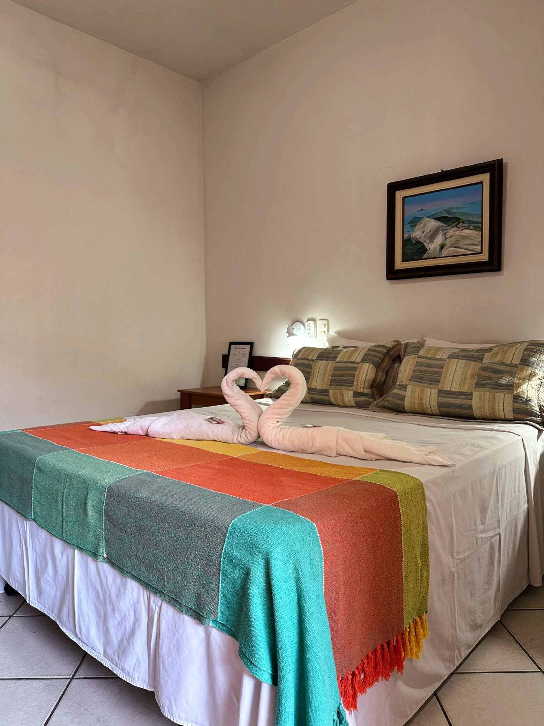 Bed in Pousada Paraíso Ilha Grande