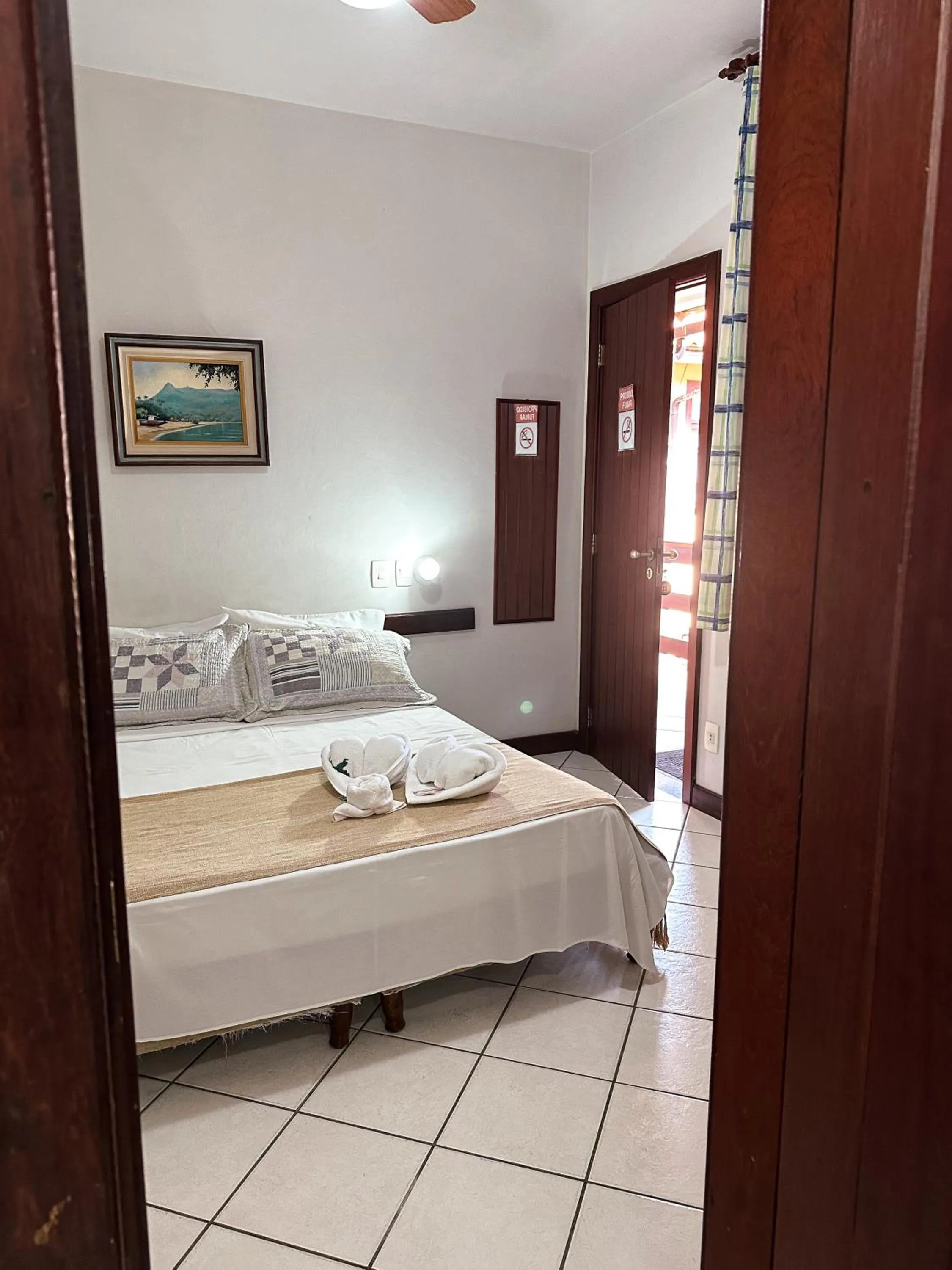 Bed in Pousada Paraíso Ilha Grande