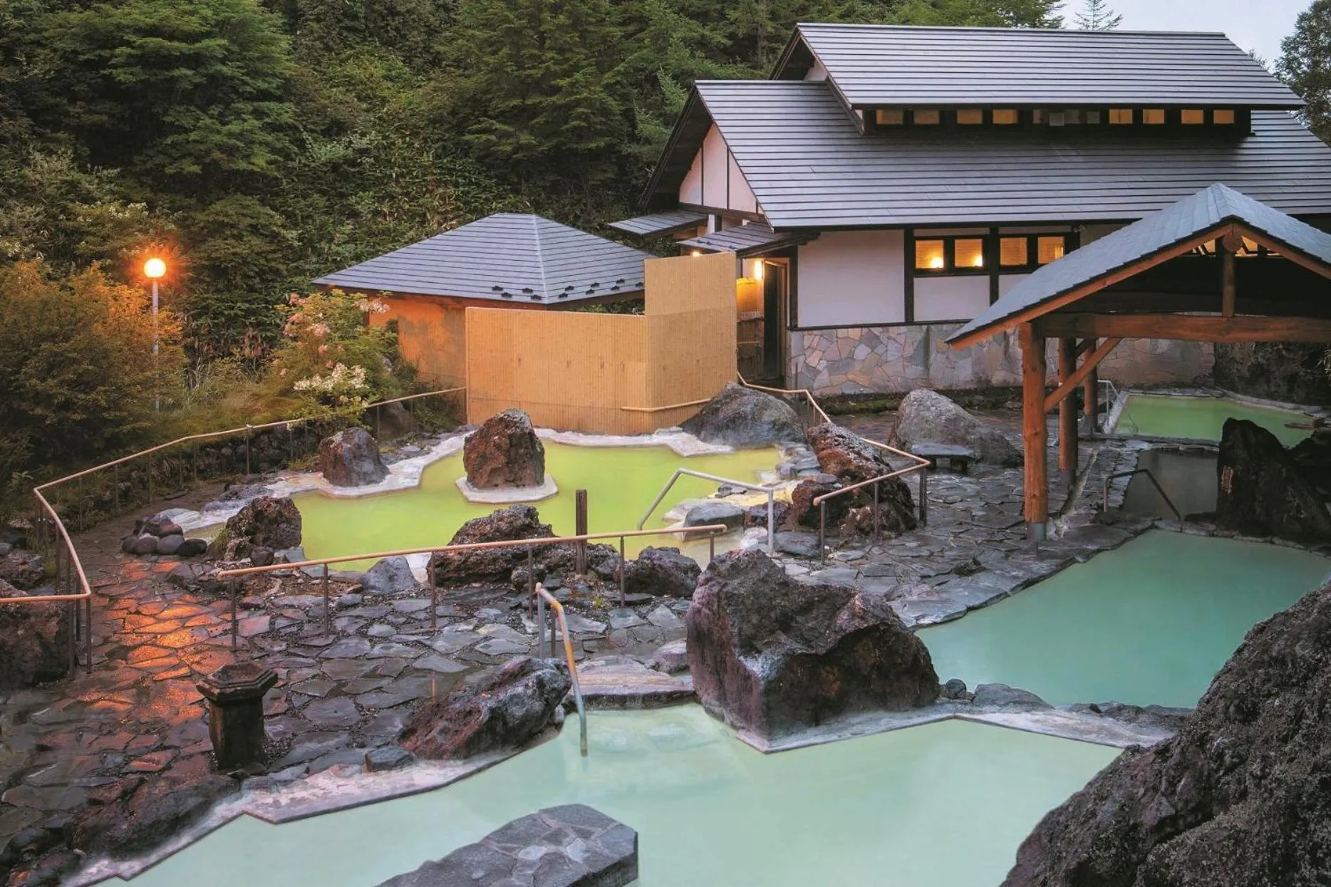 Hot Spring Bath in Manza Kogen Hotel