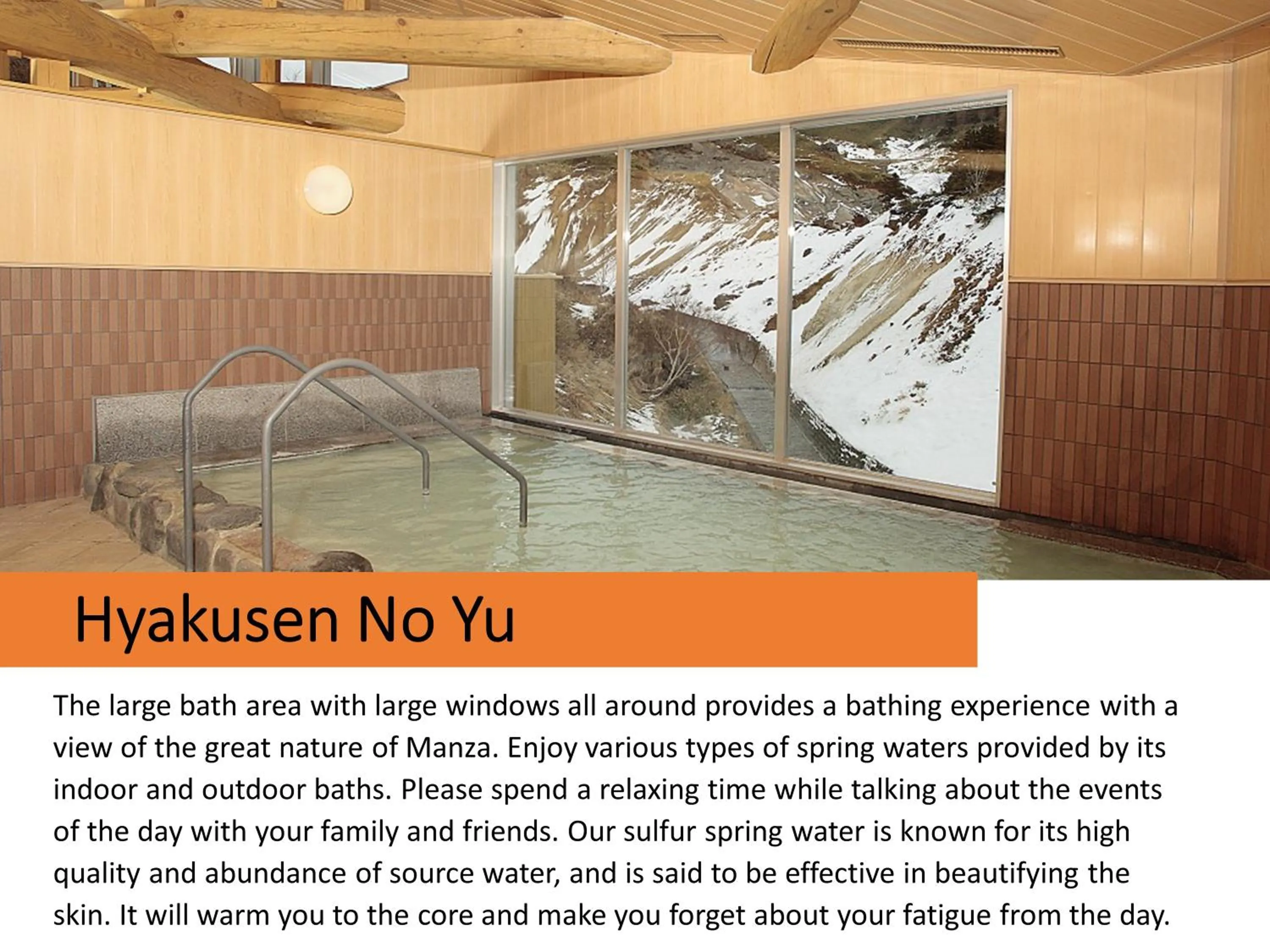 Hot Spring Bath in Manza Kogen Hotel