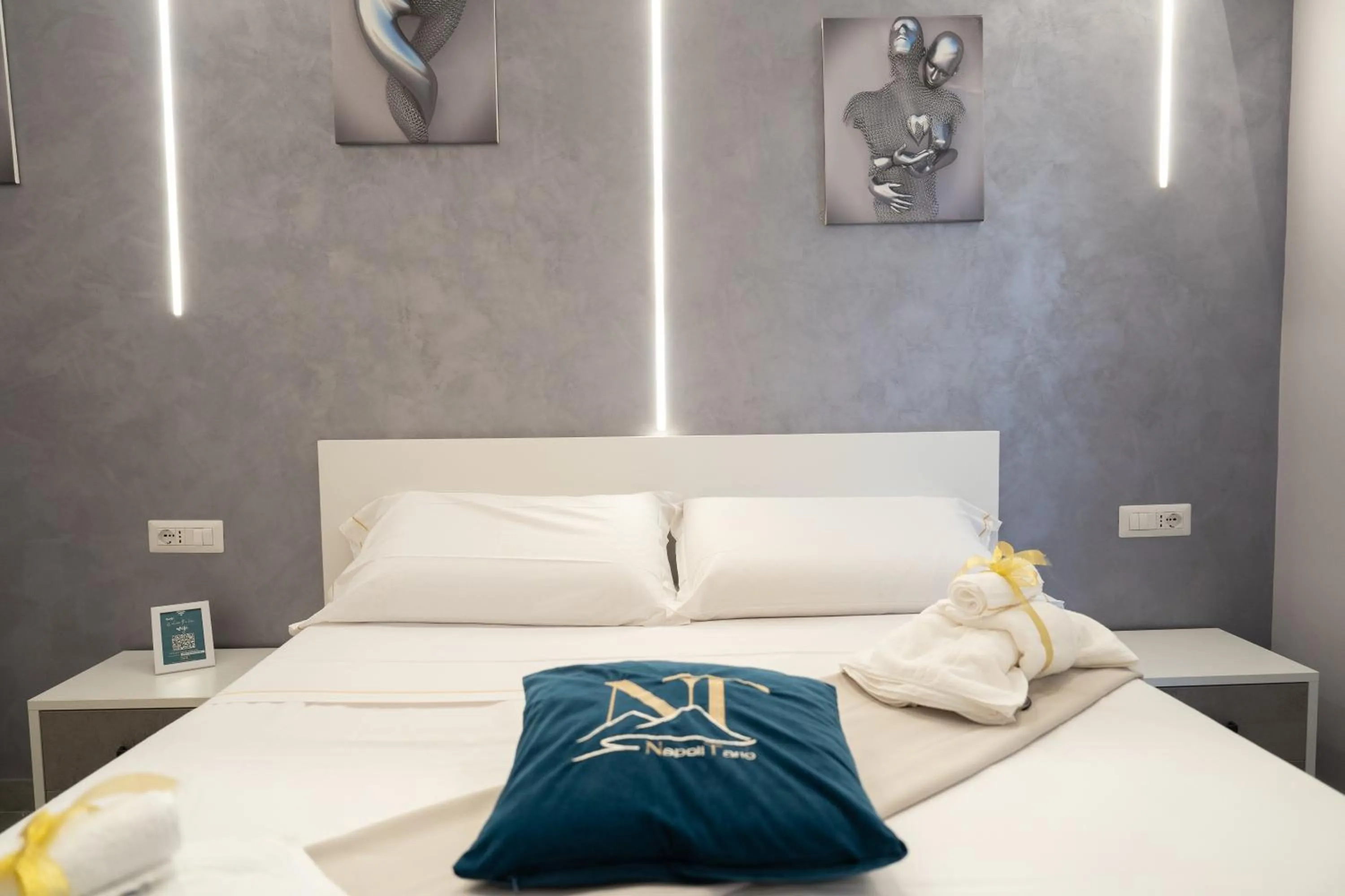 Bed in Napolitano Rooms - Central Station