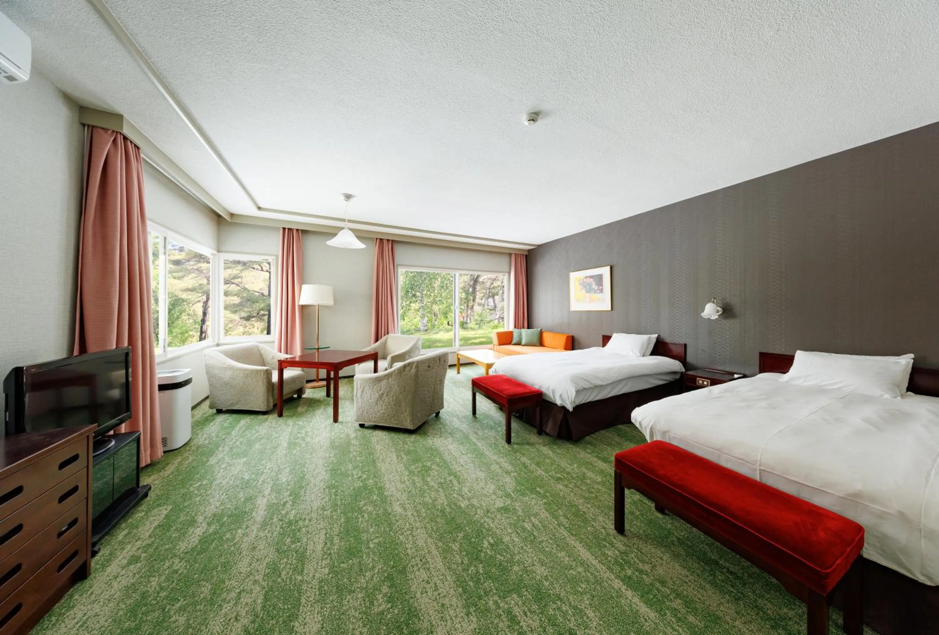 Bed in Tsumagoi Prince Hotel