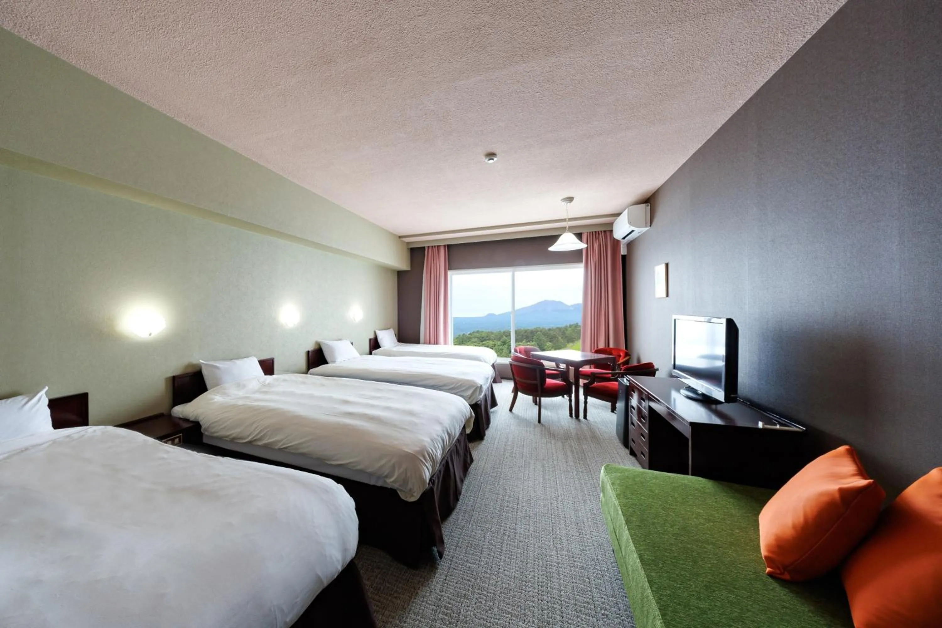 Bed in Tsumagoi Prince Hotel