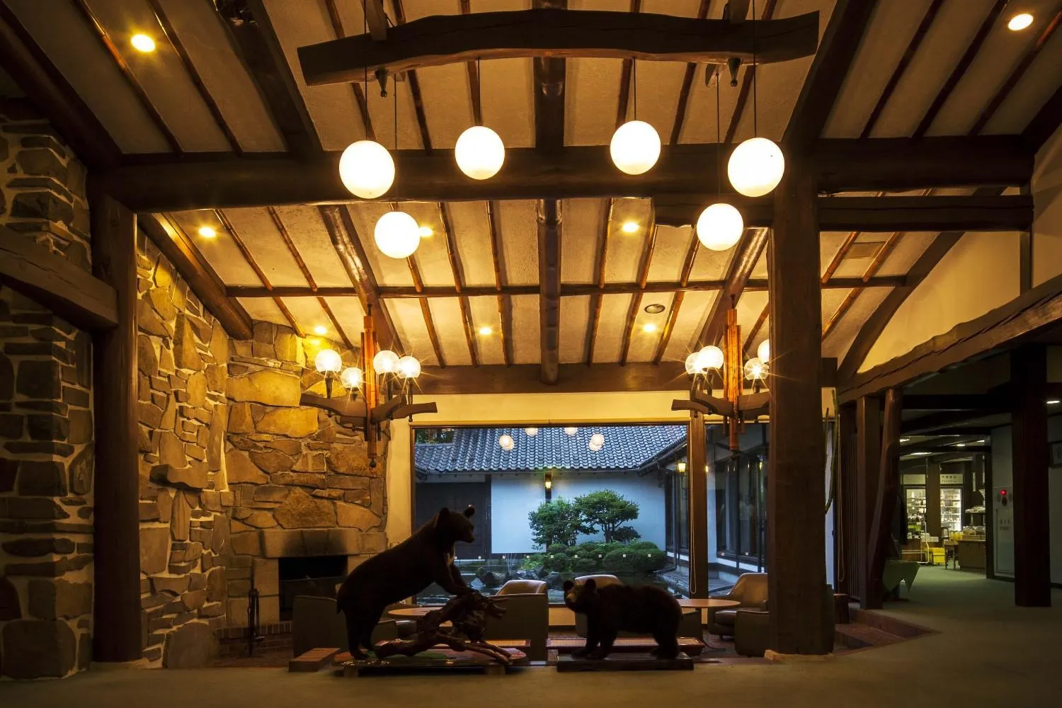 Lobby or reception in Tsumagoi Prince Hotel