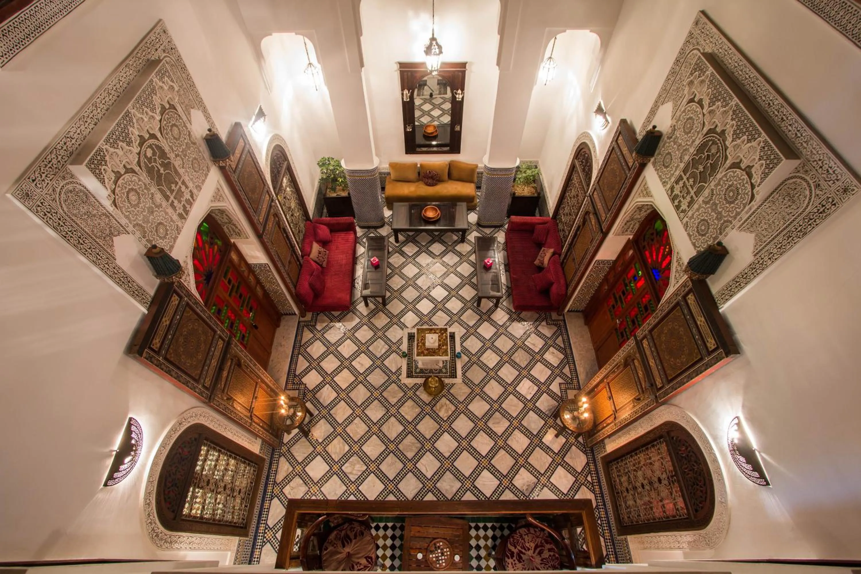 Communal lounge/ TV room in Riad Noujoum Medina